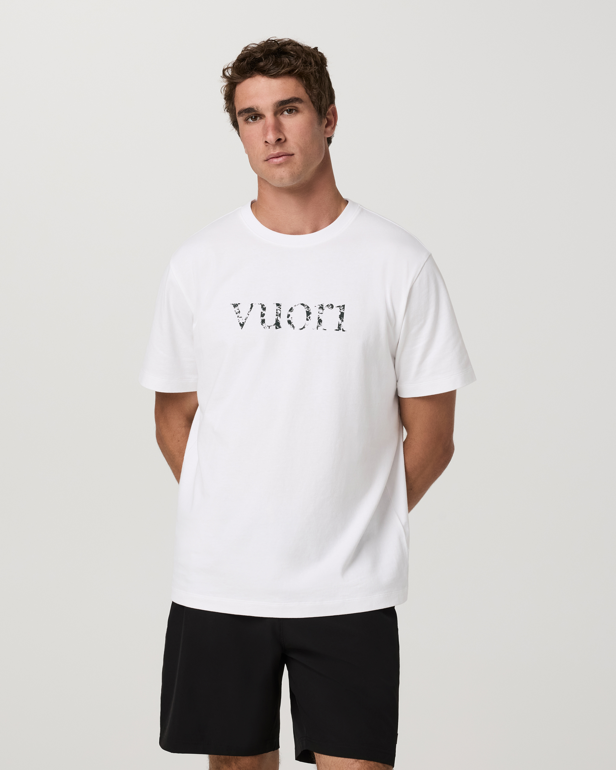 Short Sleeve Heavyweight Cotton Graphic Tee | White Logo Graphic - Image 5