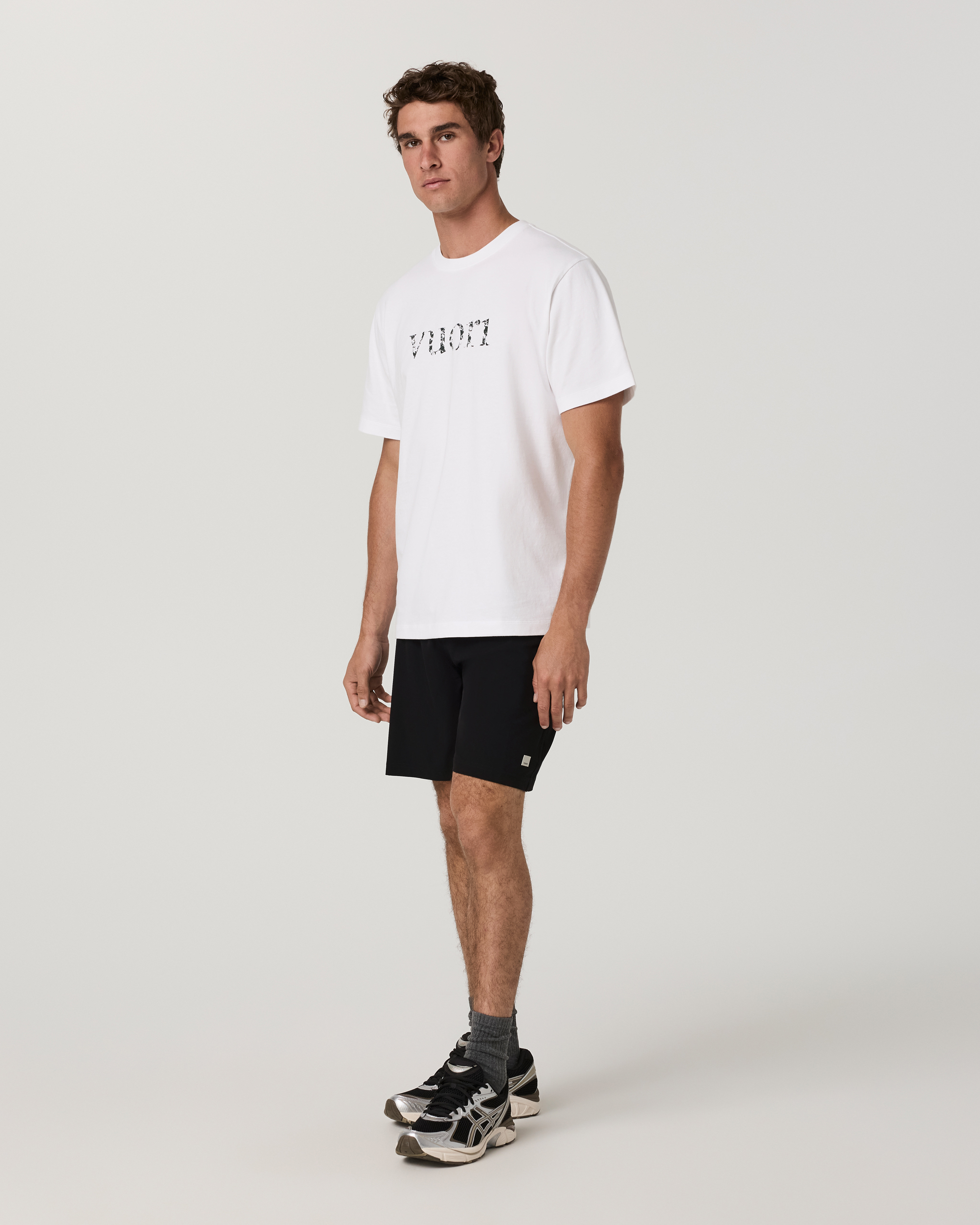 Short Sleeve Heavyweight Cotton Graphic Tee | White Logo Graphic - Image 6