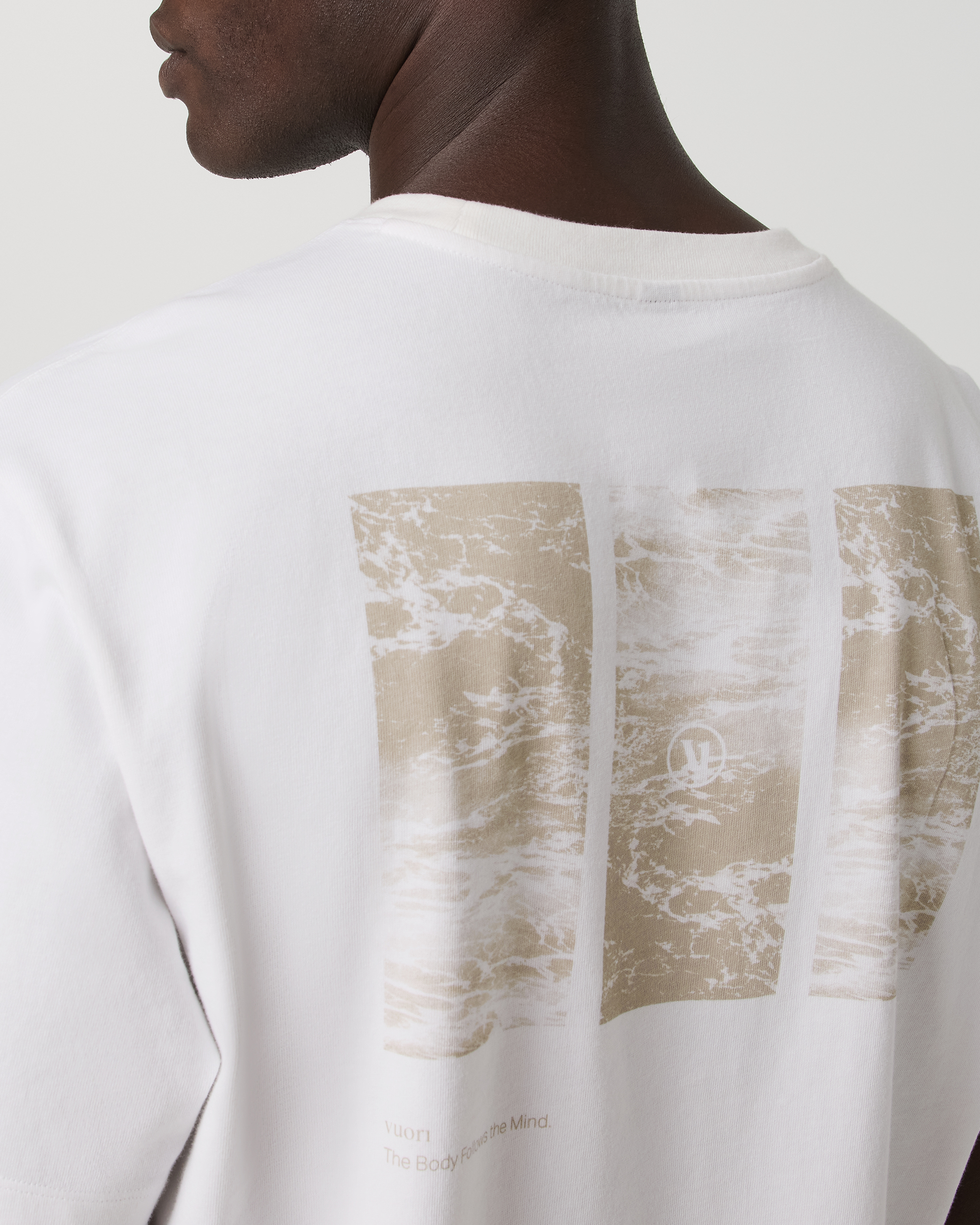 Short Sleeve Heavyweight Cotton Graphic Tee | White - Image 4
