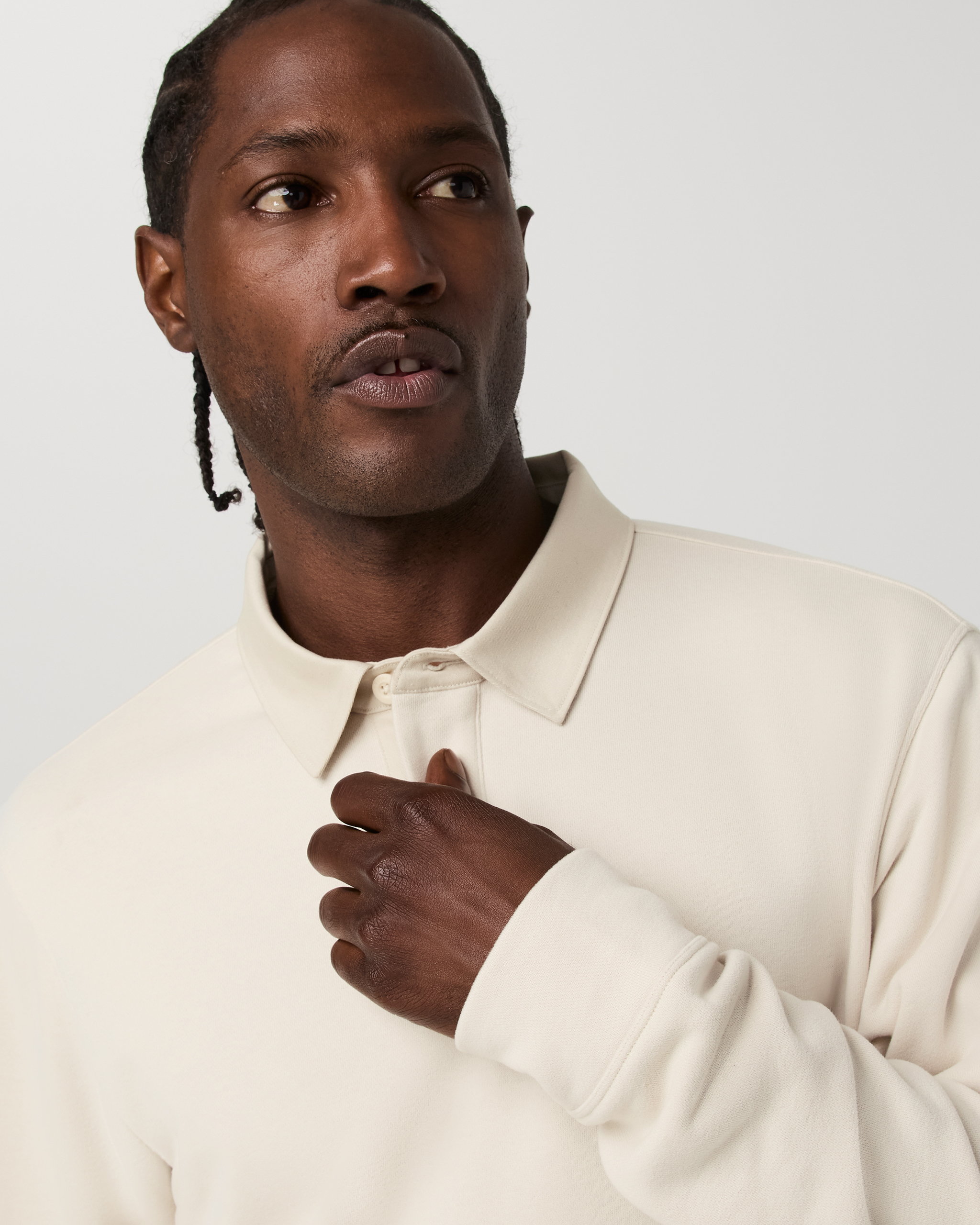 Long Sleeve Cypress Rugby | Bone - Image 2