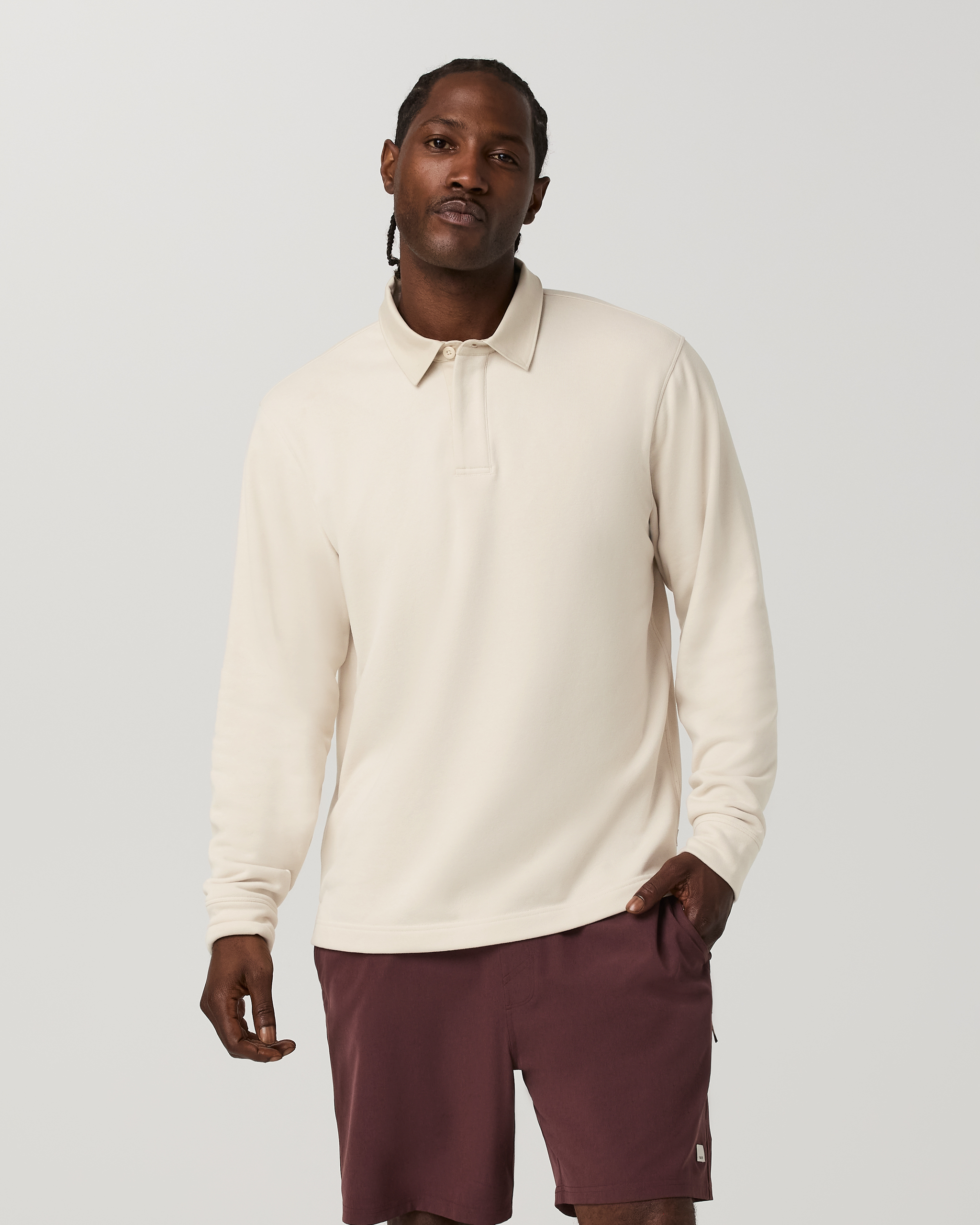 Long Sleeve Cypress Rugby | Bone