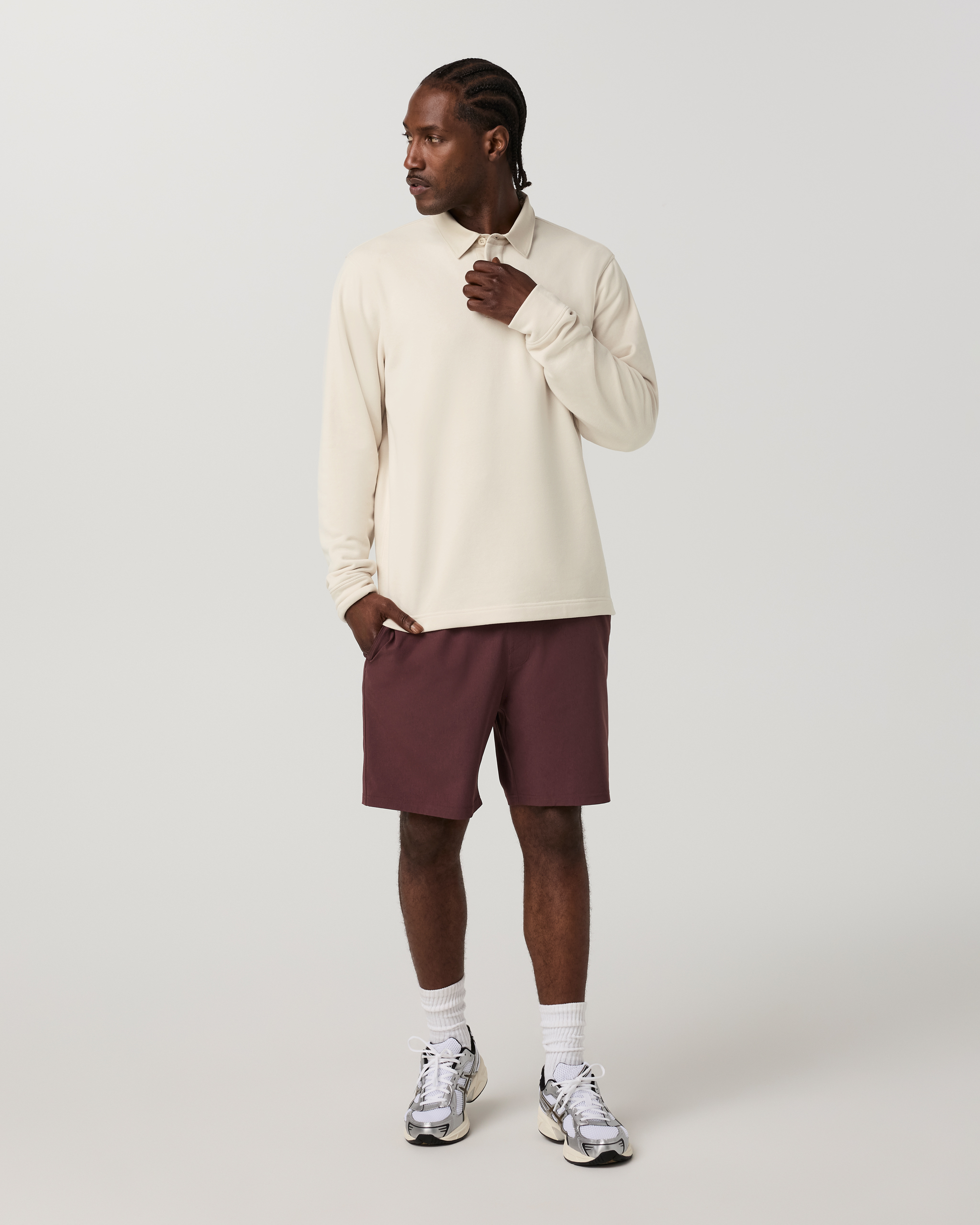 Long Sleeve Cypress Rugby | Bone - Image 3