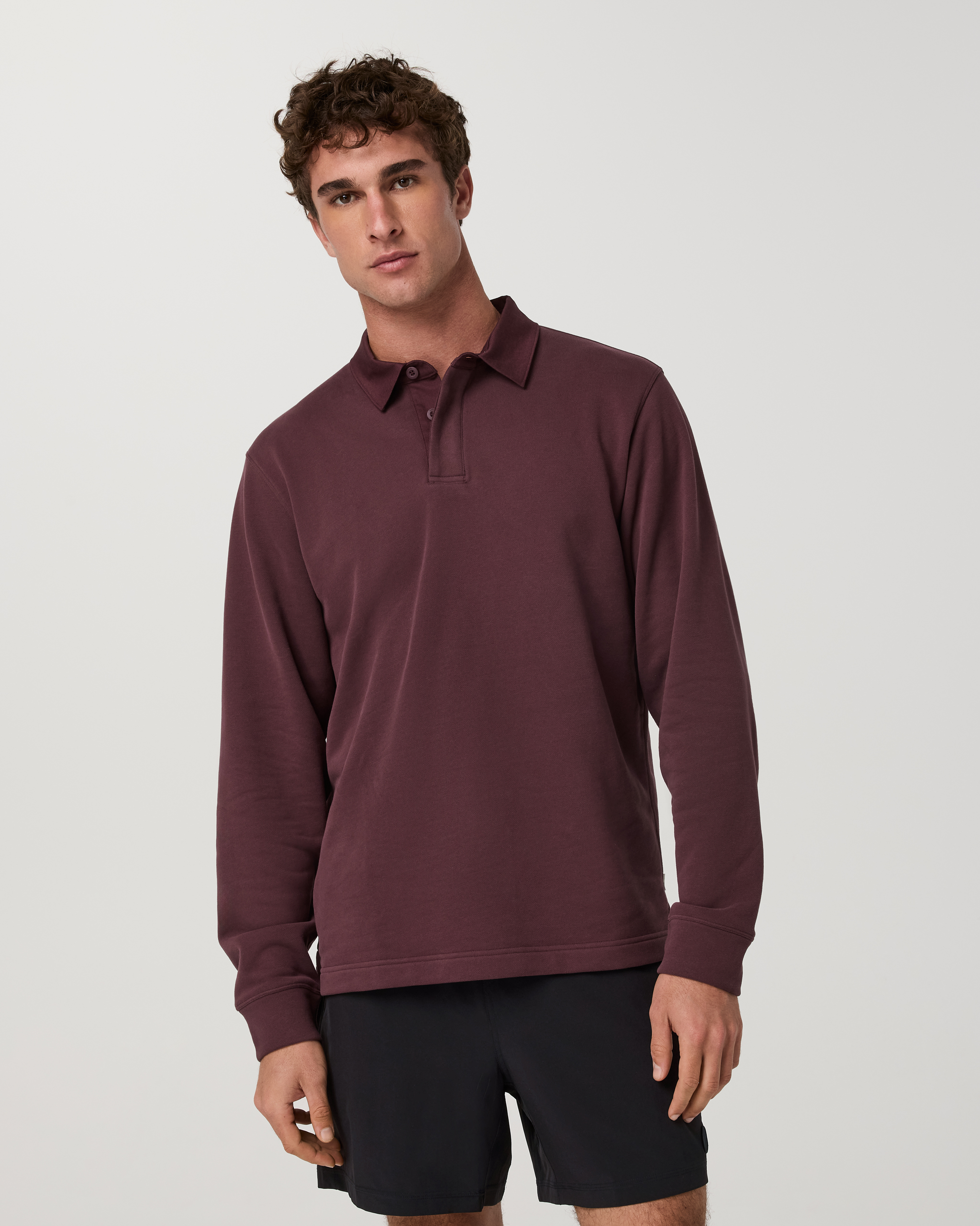 Long Sleeve Cypress Rugby | Boysenberry