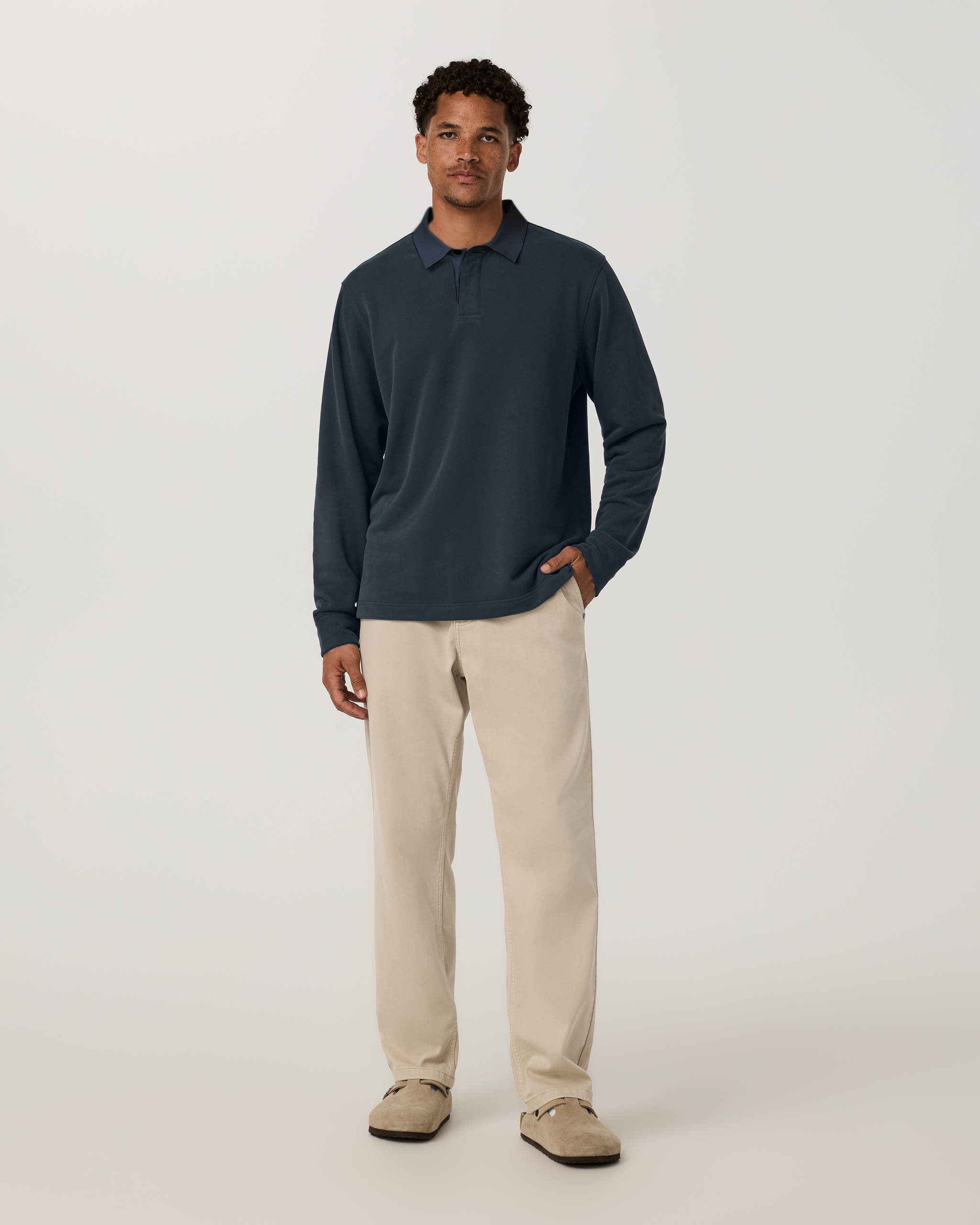 Long Sleeve Cypress Rugby | Navy - Image 4