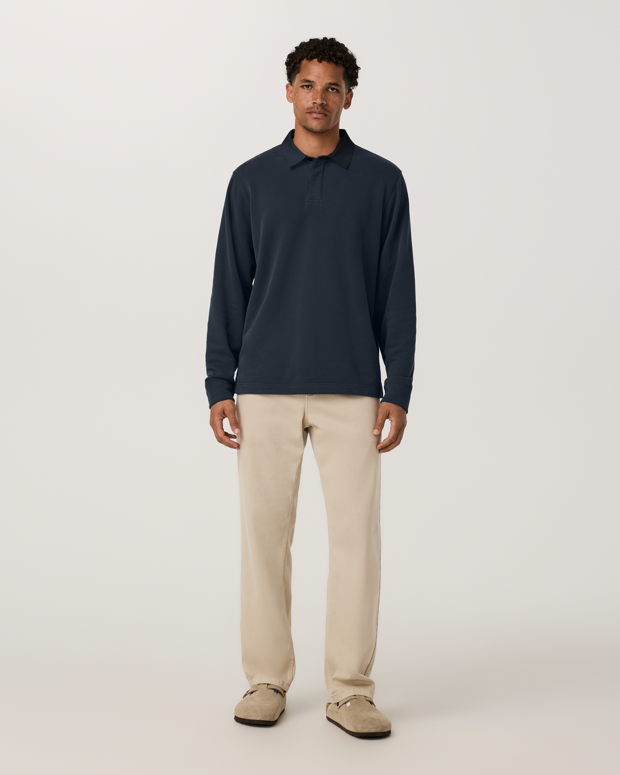 Long Sleeve Cypress Rugby | Navy - Image 6