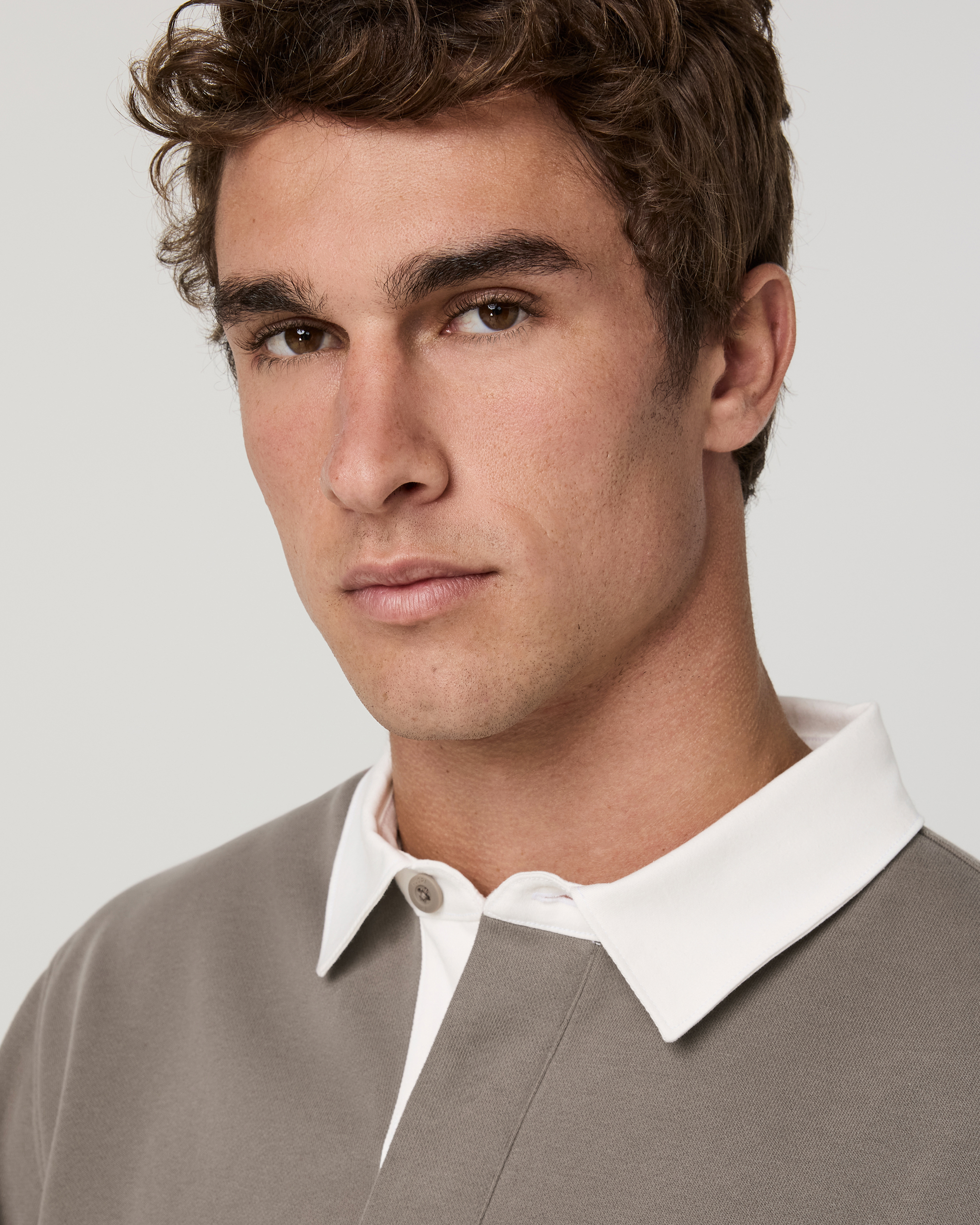 Long Sleeve Cypress Rugby | Smokey Taupe - Image 3