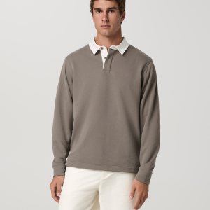 Long Sleeve Cypress Rugby | Smokey Taupe
