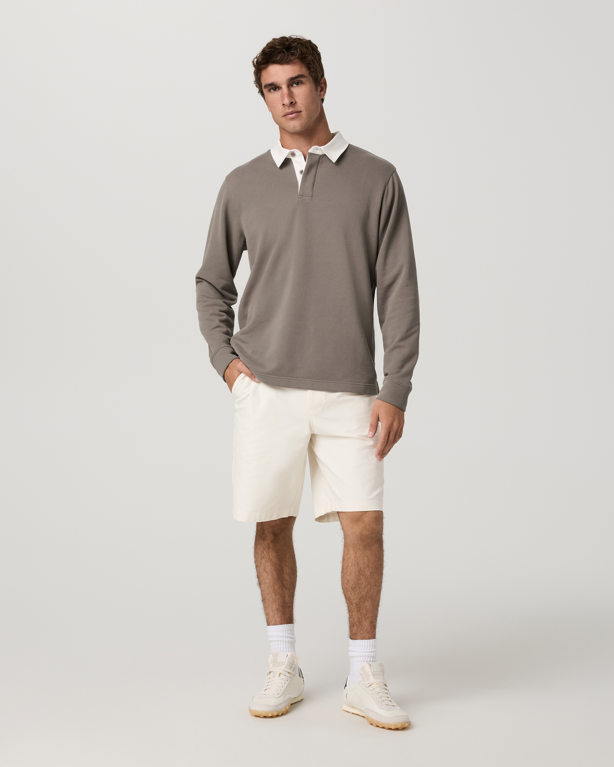 Long Sleeve Cypress Rugby | Smokey Taupe - Image 4