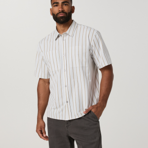 Short Sleeve Bridge Button Down - Relaxed Fit | Salt Marina Stripe