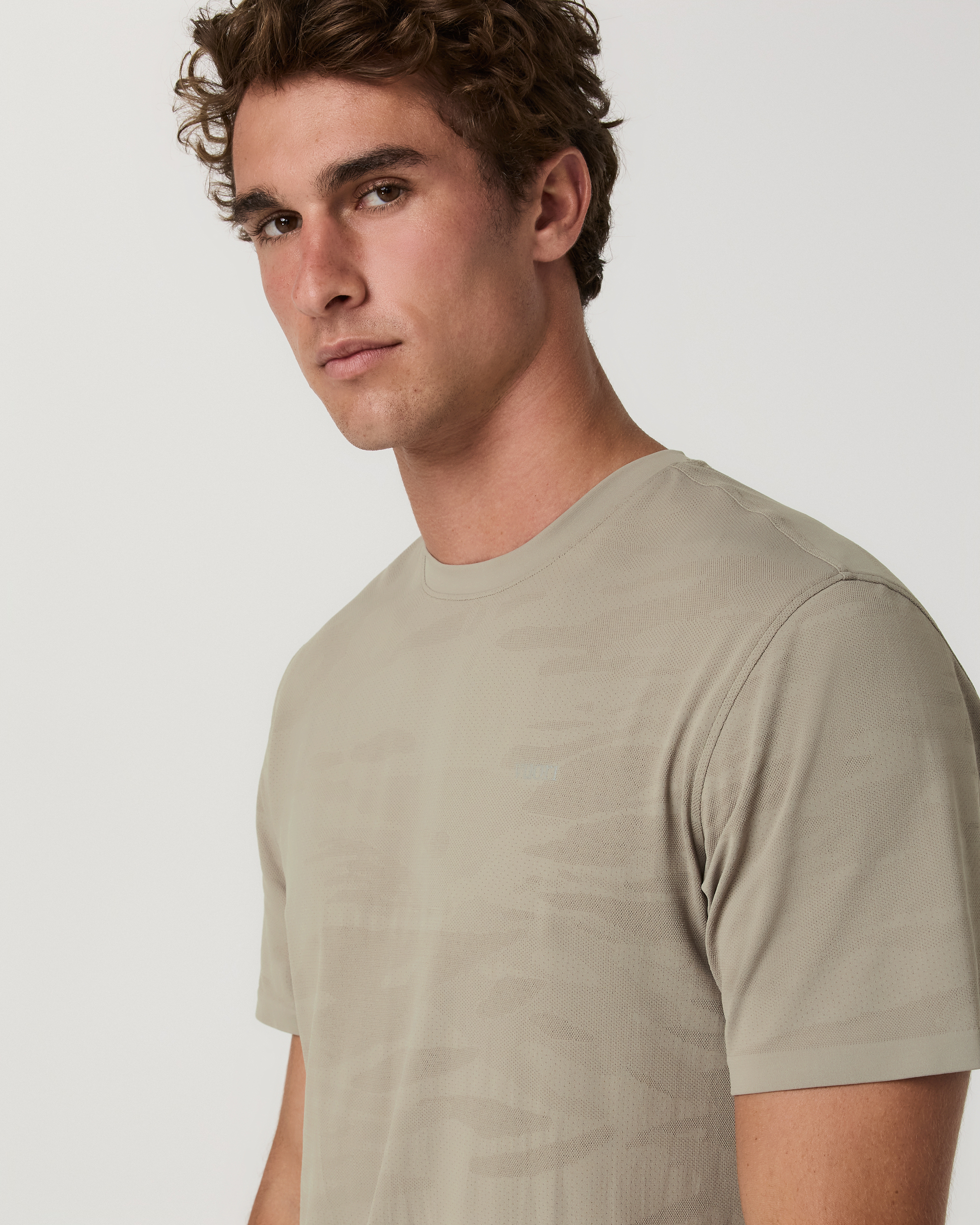 Short Sleeve Clearview Engineered Tee | Biscotti - Image 2