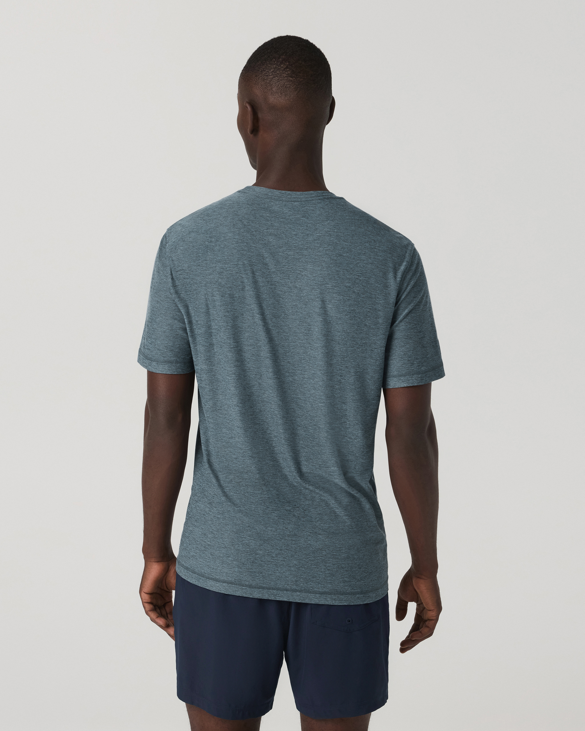 Strato Tech Tee | Blue Sea Heather - Image 4