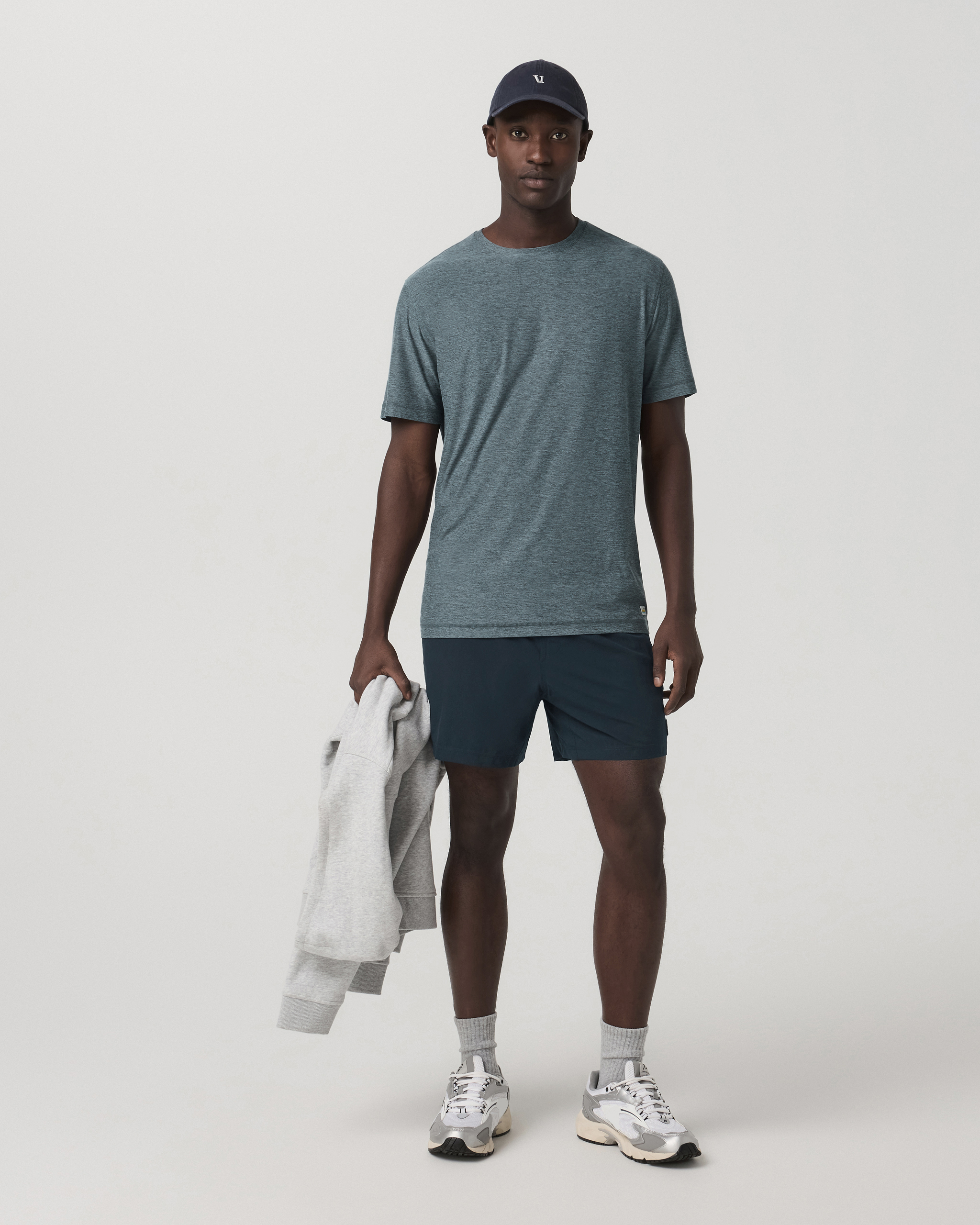 Strato Tech Tee | Blue Sea Heather - Image 5