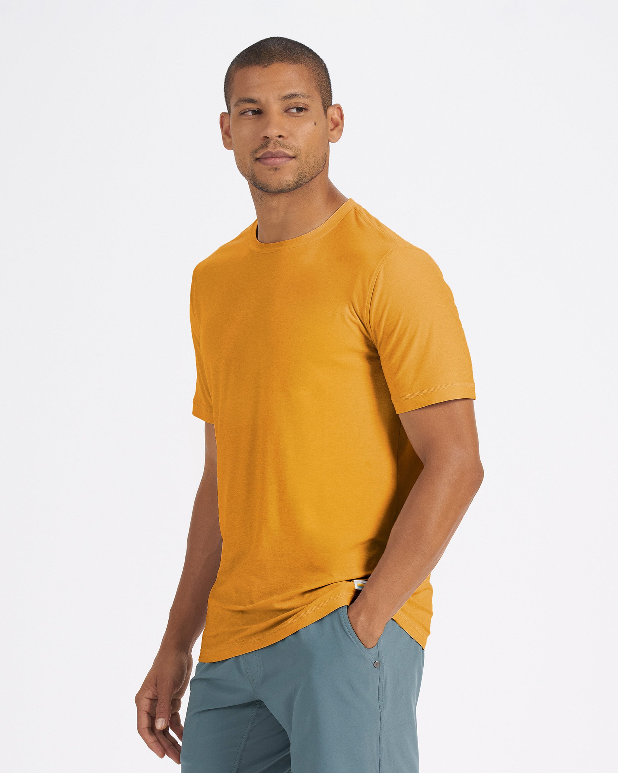 Strato Tech Tee | Dark Golden Heather