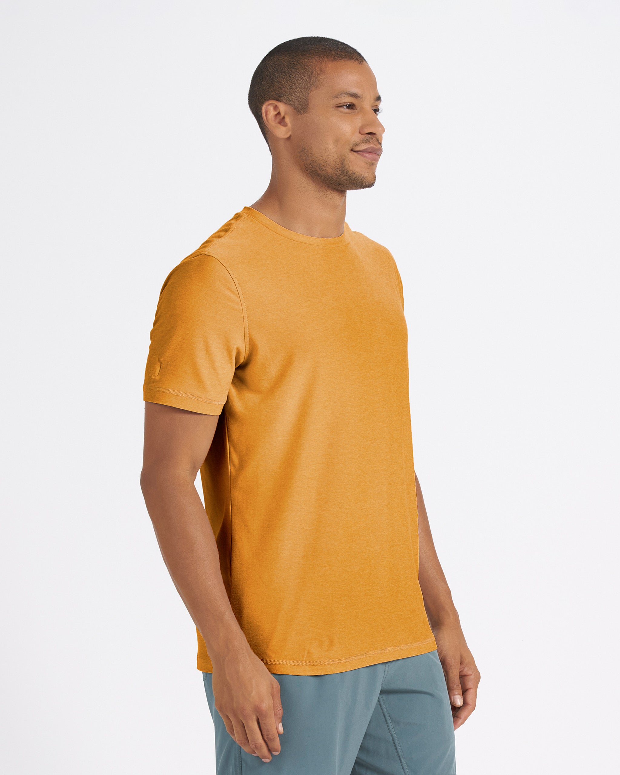 Strato Tech Tee | Dark Golden Heather - Image 2