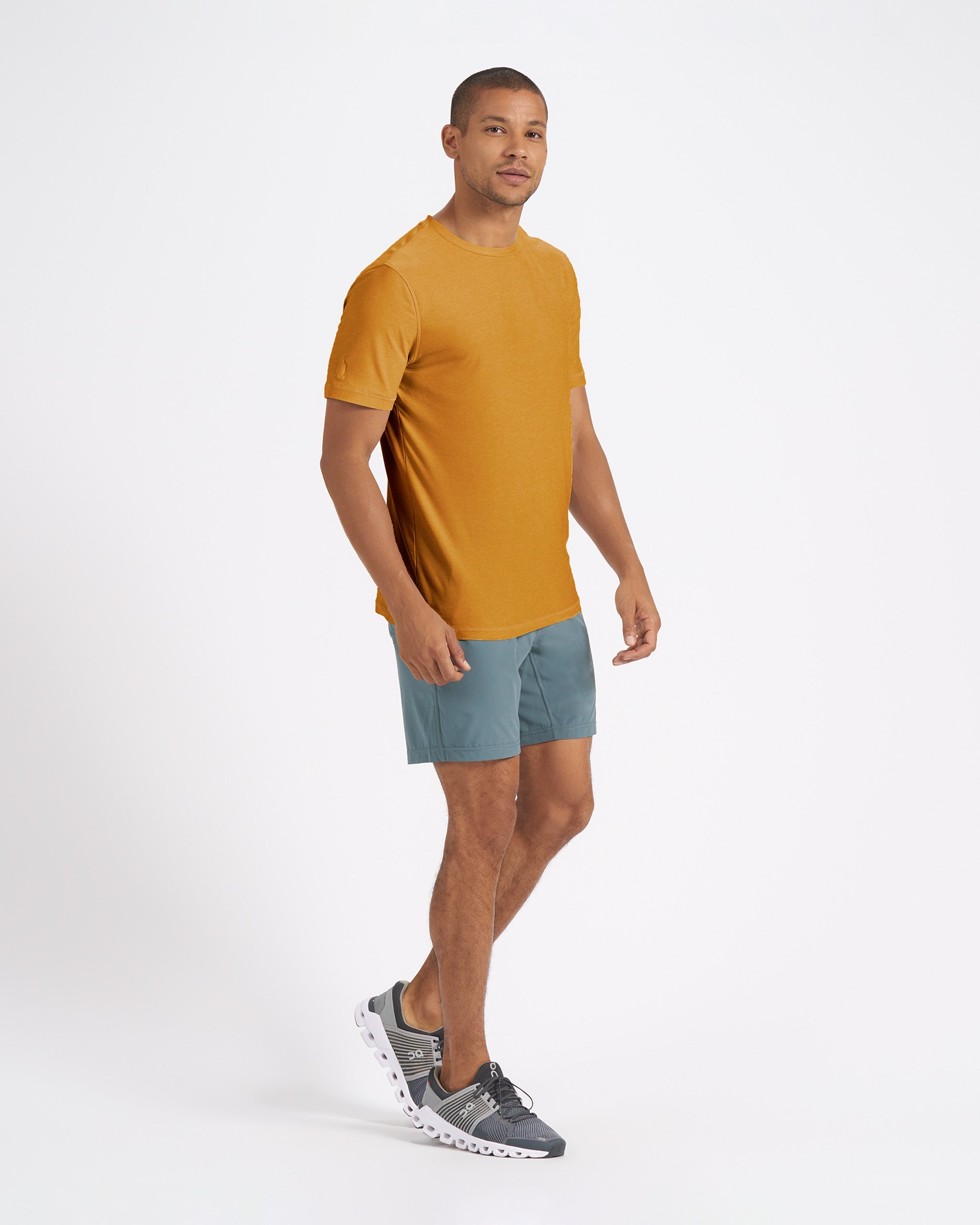 Strato Tech Tee | Dark Golden Heather - Image 4