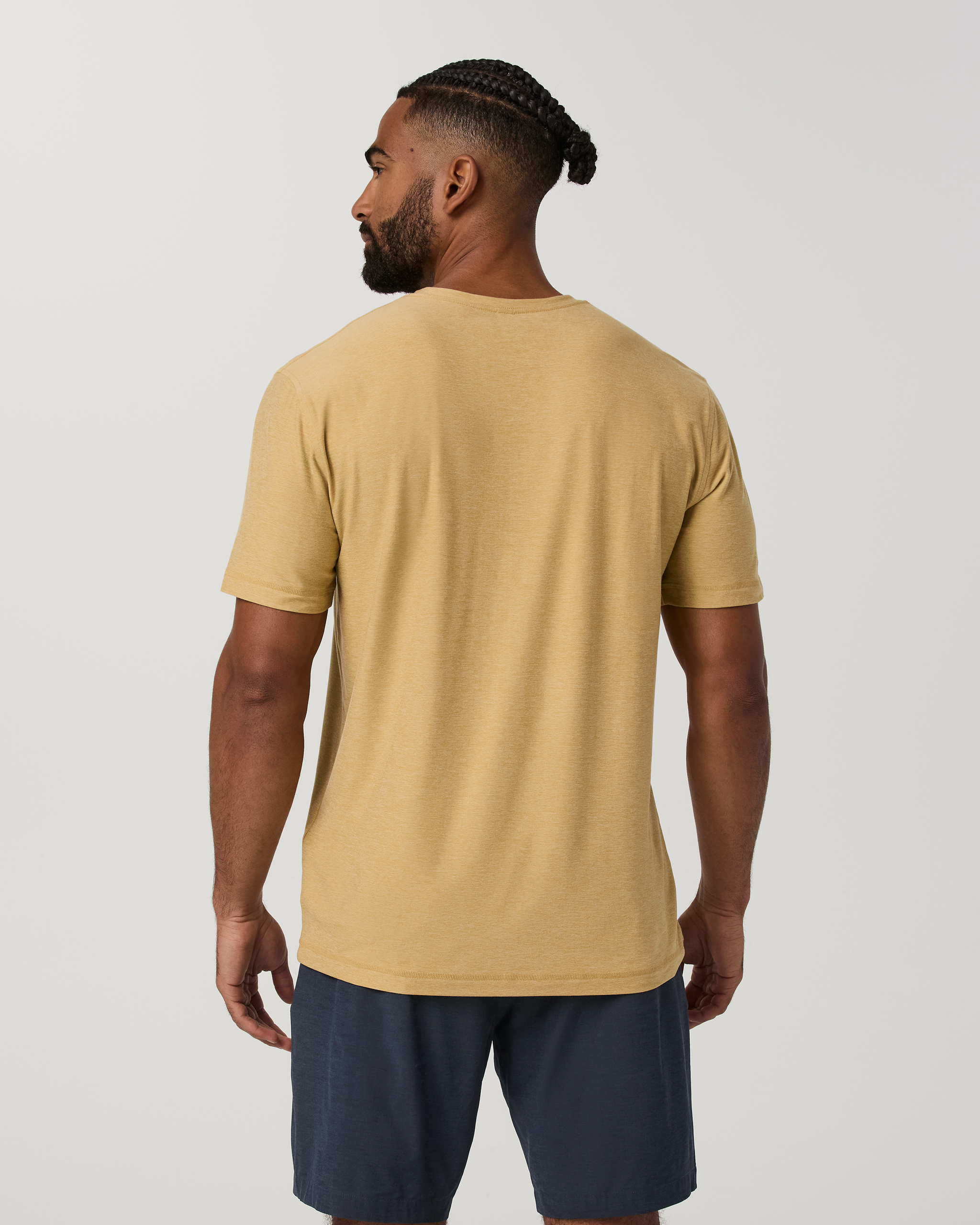 Strato Tech Tee | Golden Brown Heather - Image 3