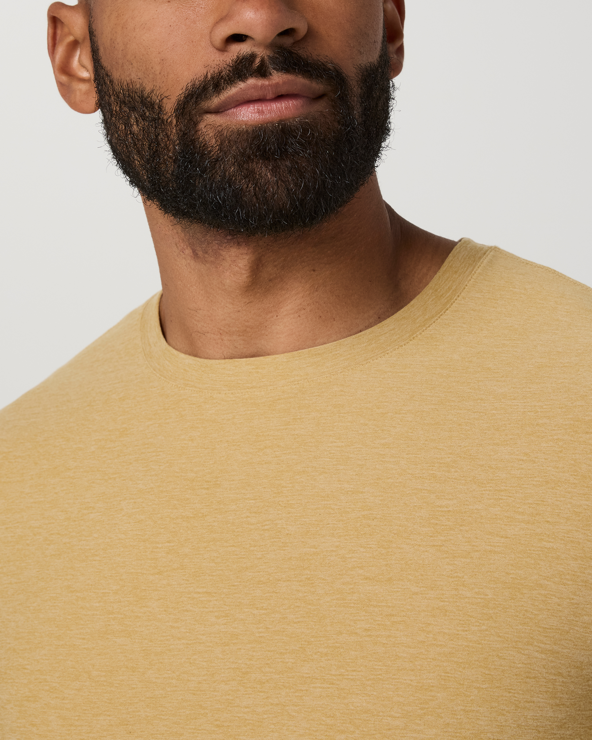 Strato Tech Tee | Golden Brown Heather - Image 2