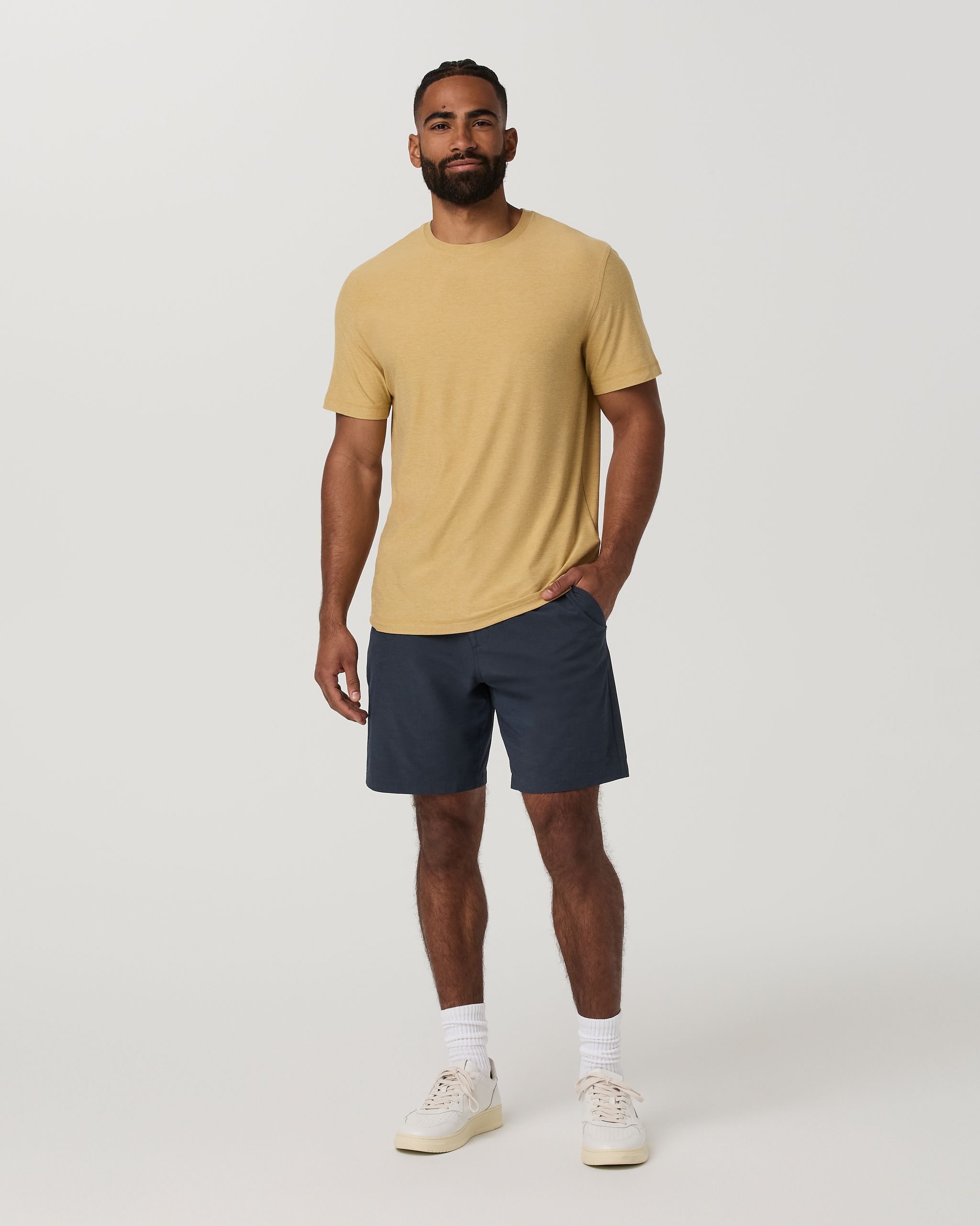 Strato Tech Tee | Golden Brown Heather - Image 4