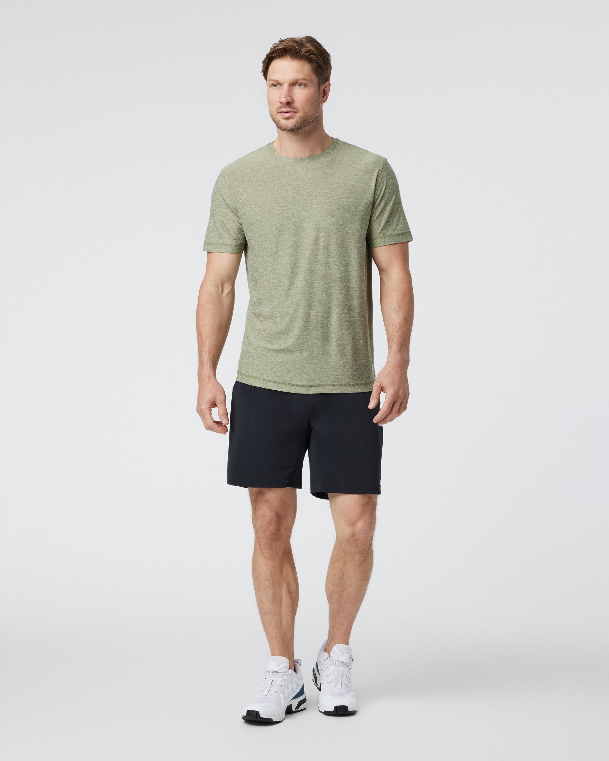 Strato Tech Tee | Agave Green Heather - Image 3