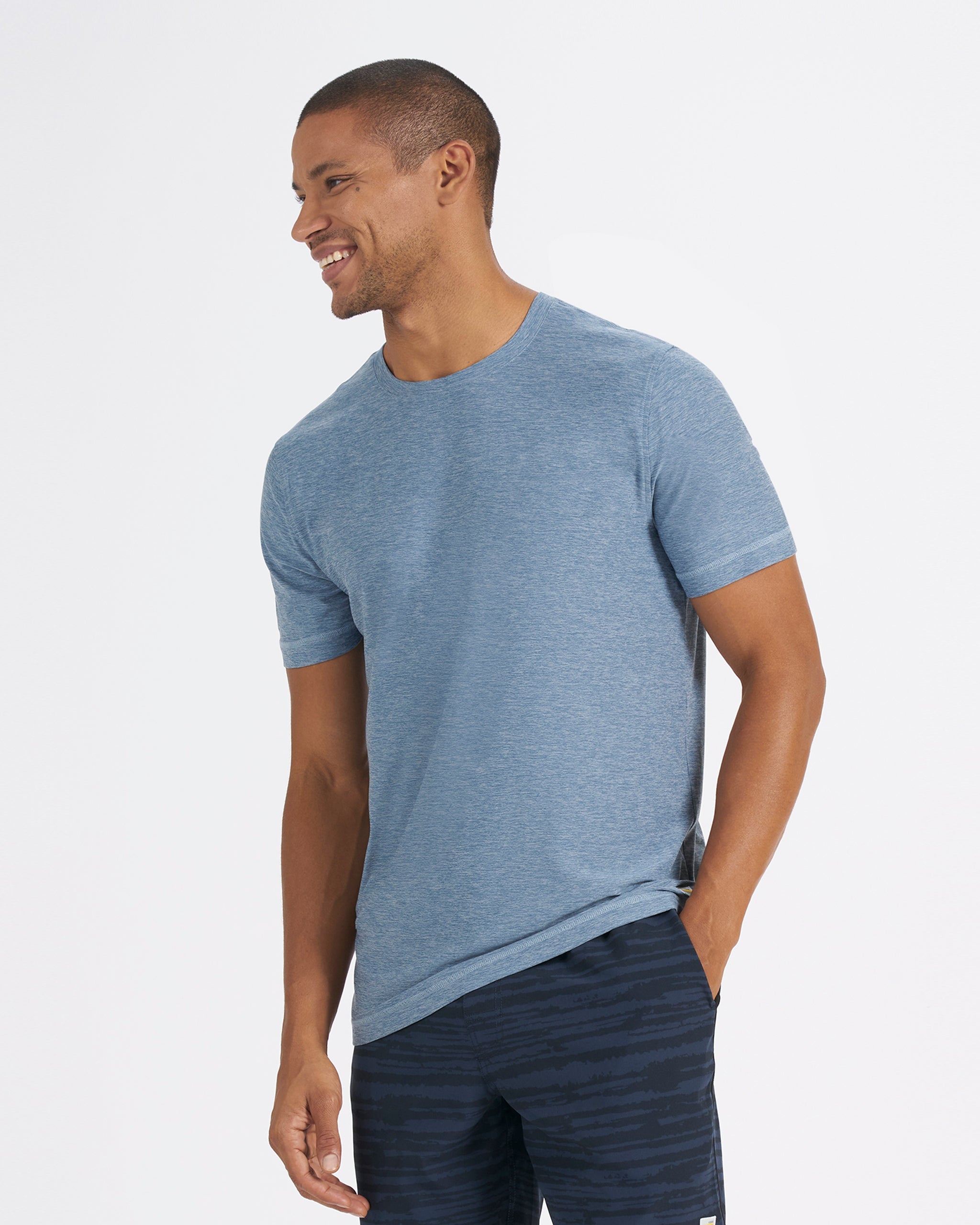 Strato Tech Tee | Cloud Heather - Image 2