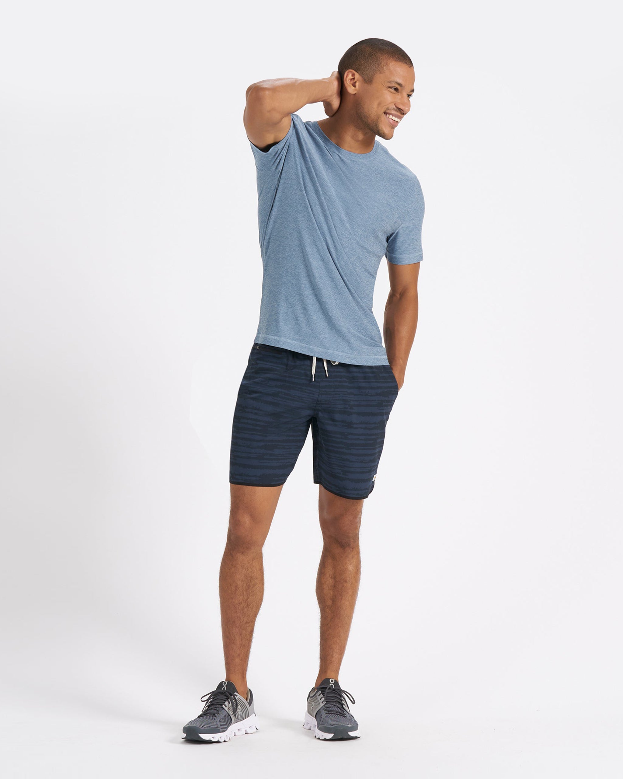 Strato Tech Tee | Cloud Heather - Image 4
