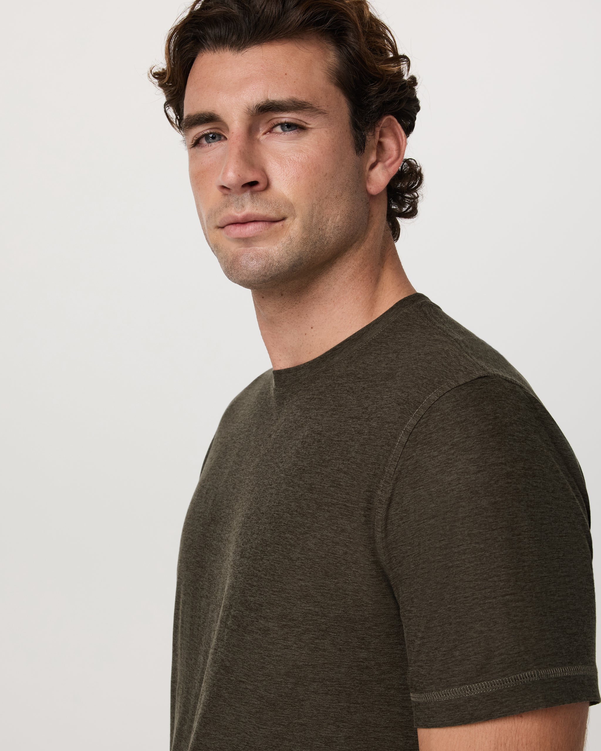 Strato Tech Tee | Dark Oregano Heather - Image 5