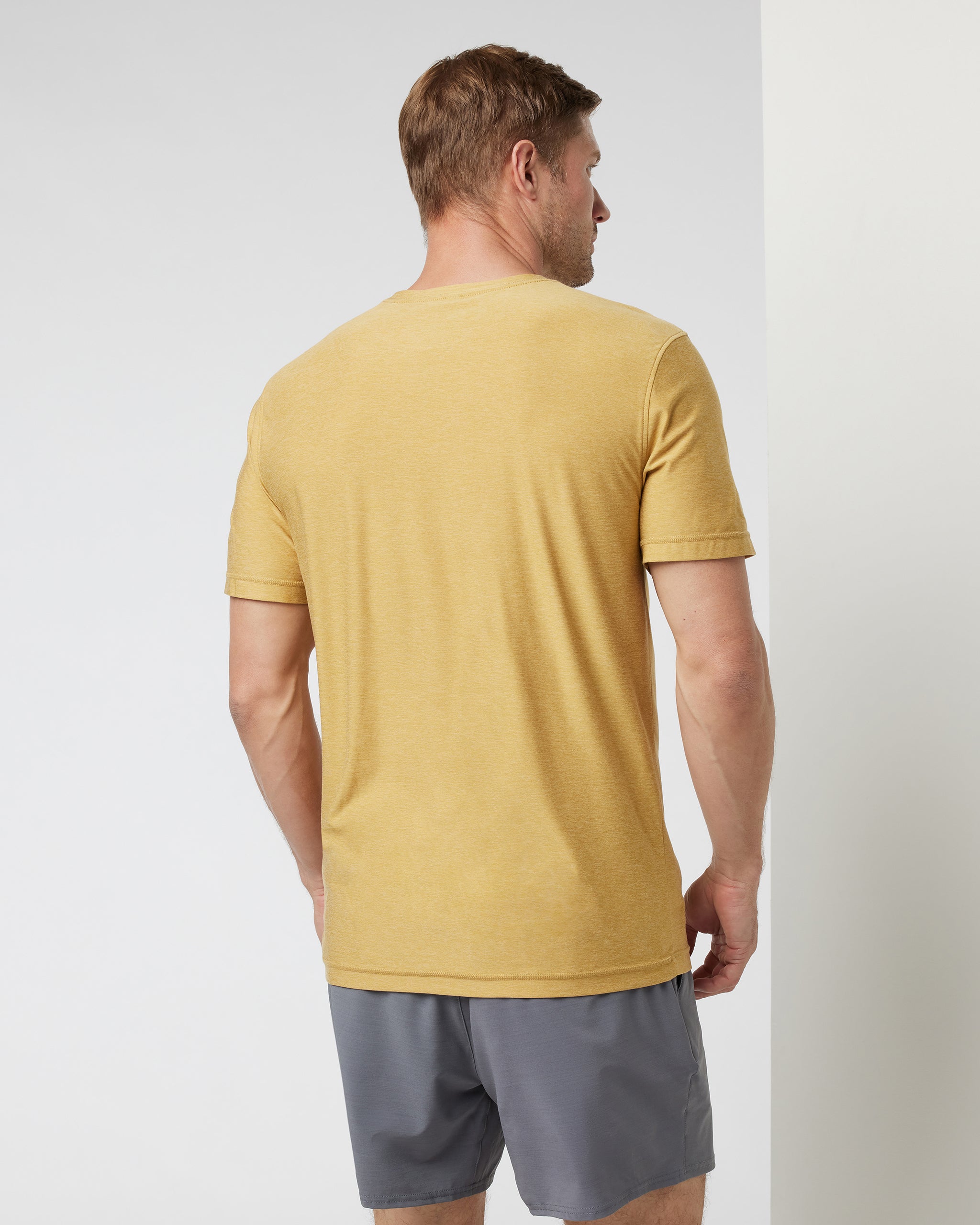 Strato Tech Tee | Brass Heather - Image 2