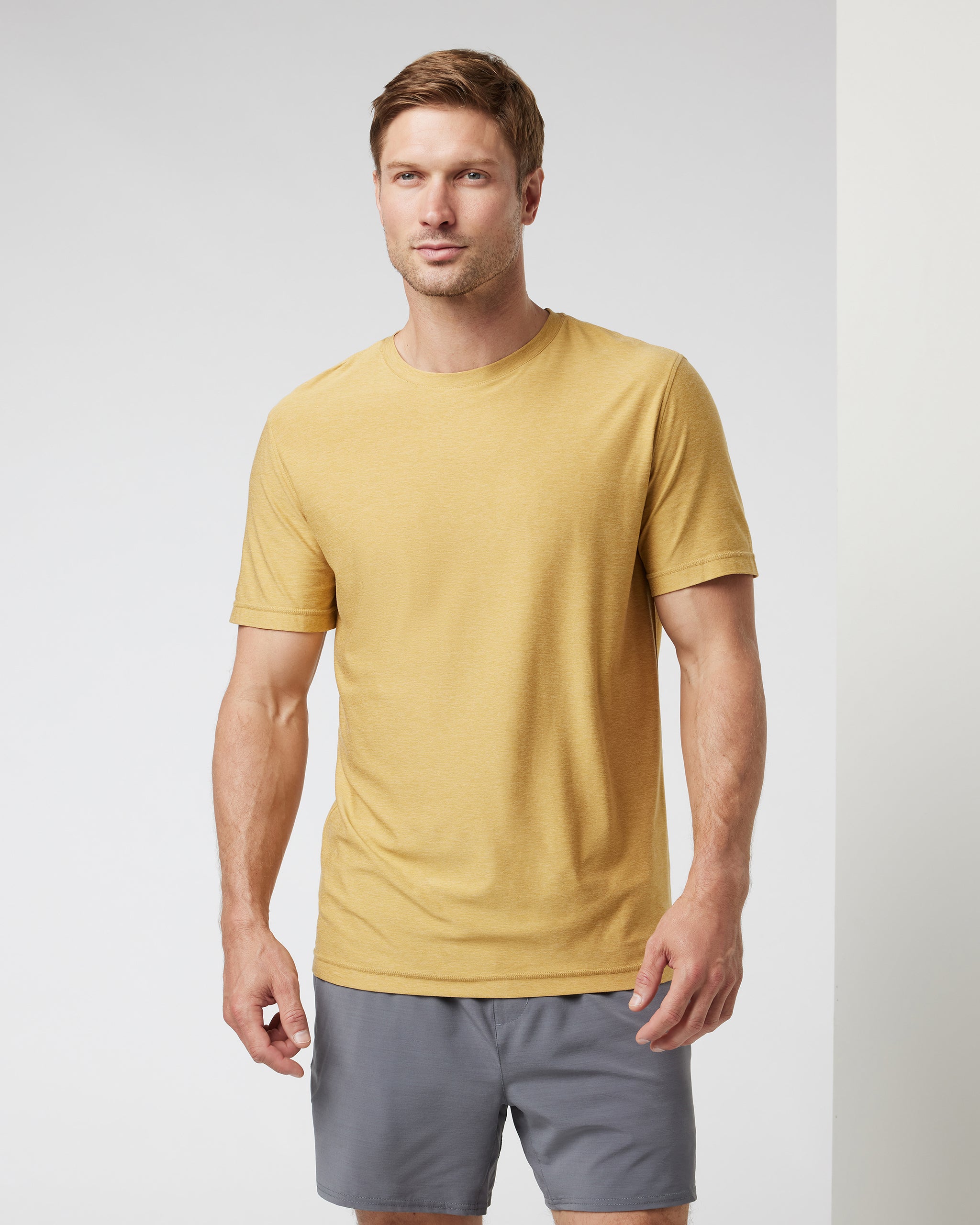 Strato Tech Tee | Brass Heather