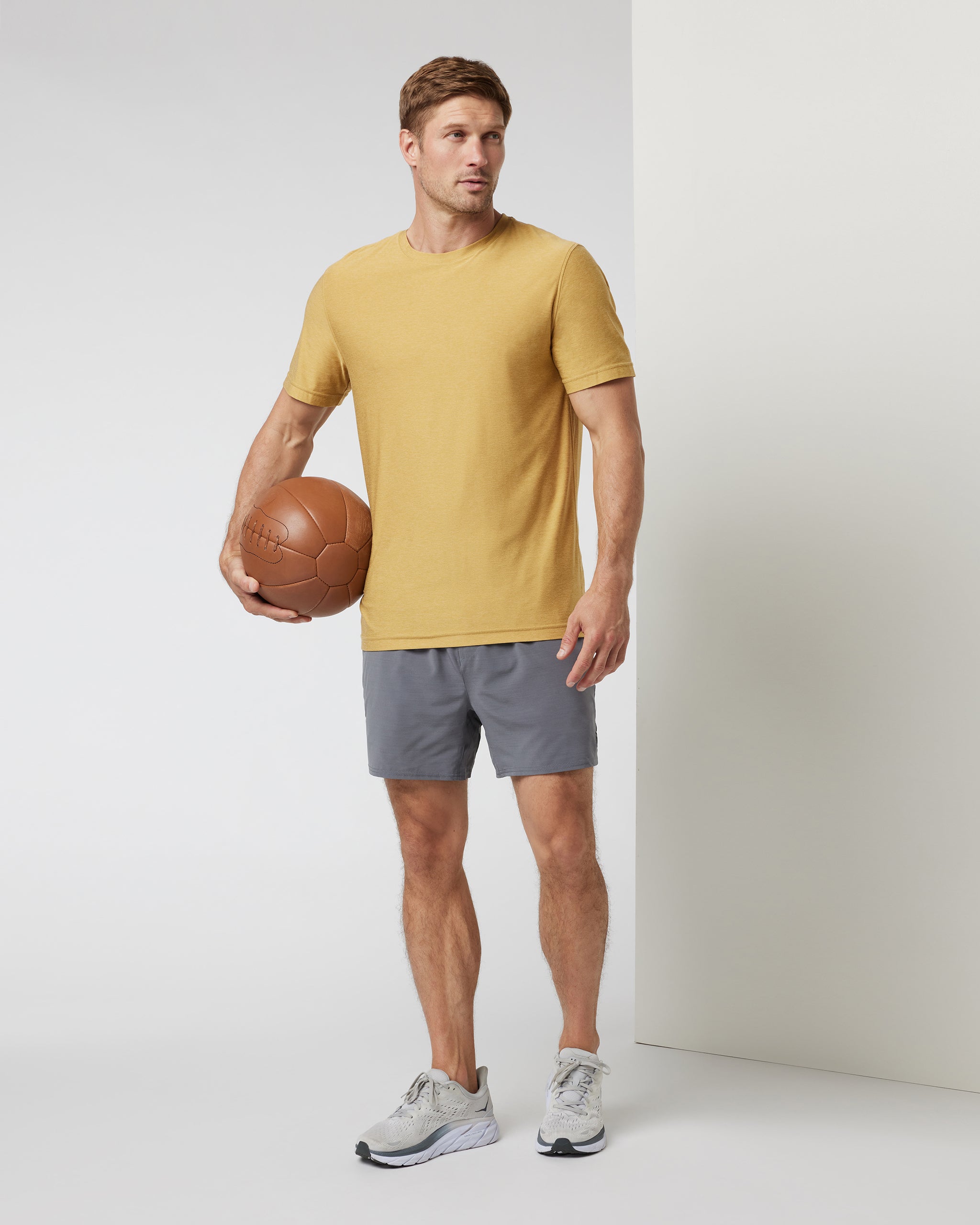 Strato Tech Tee | Brass Heather - Image 3