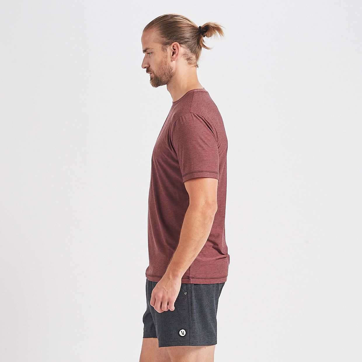 Strato Tech Tee | Fig Heather - Image 2