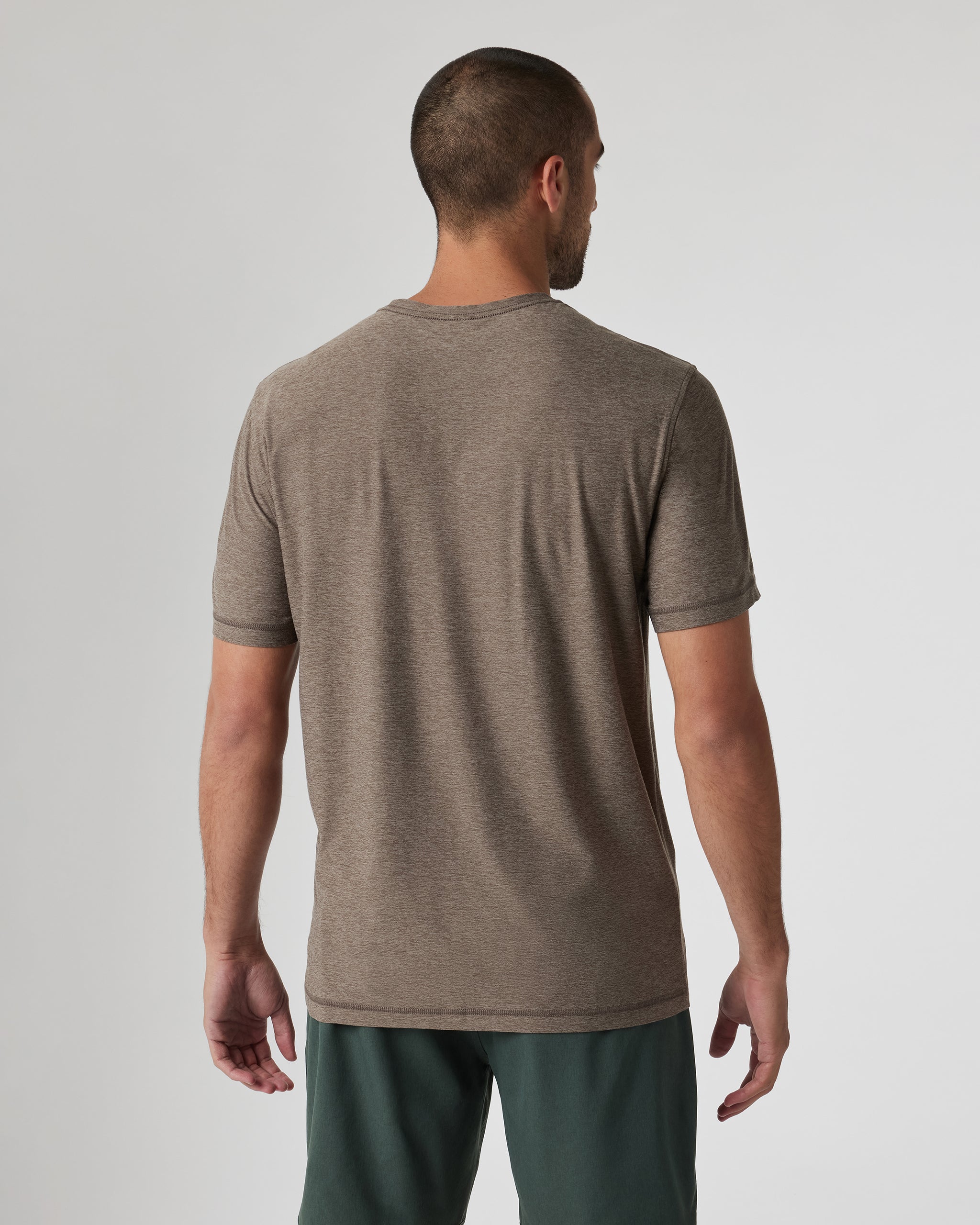Strato Tech Tee | Greige Heather - Image 2