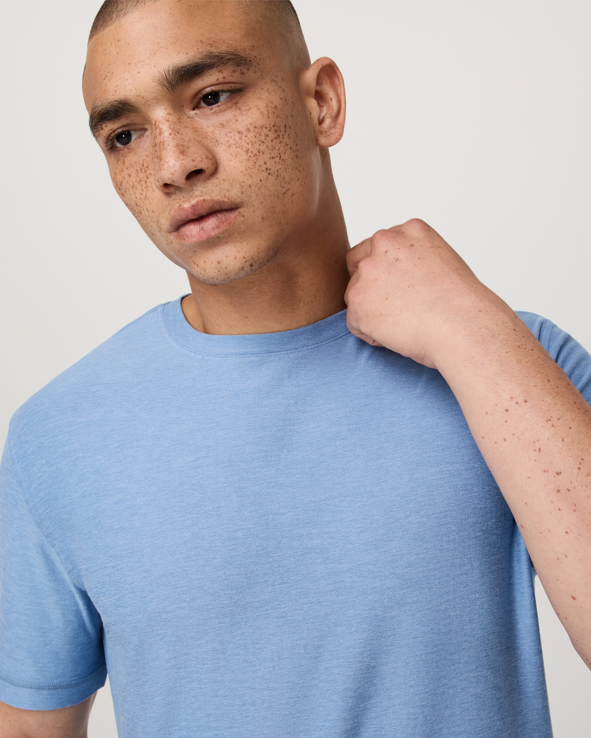 Strato Tech Tee | Isle Blue Heather - Image 2