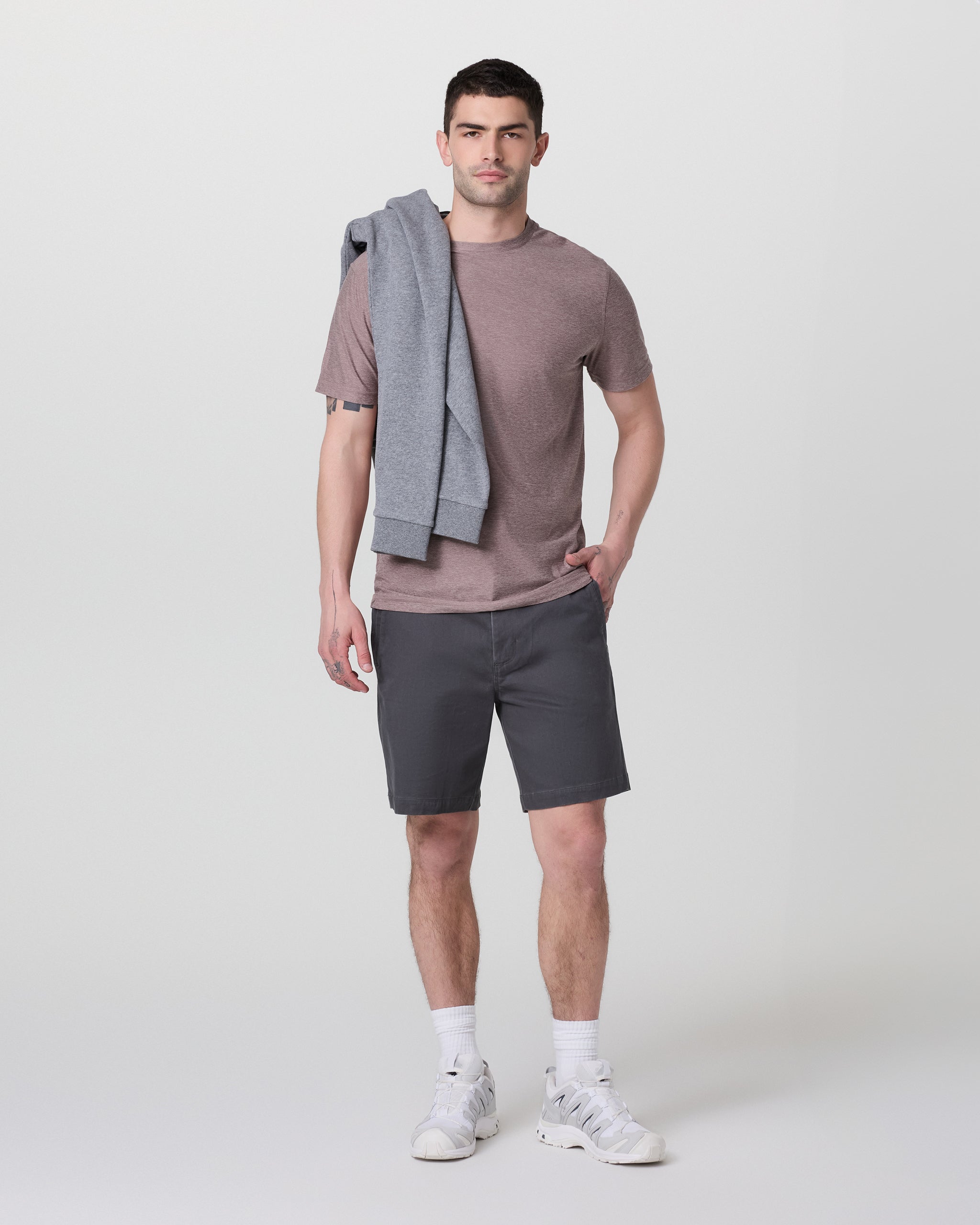 Strato Tech Tee | Dark Umber Heather - Image 4