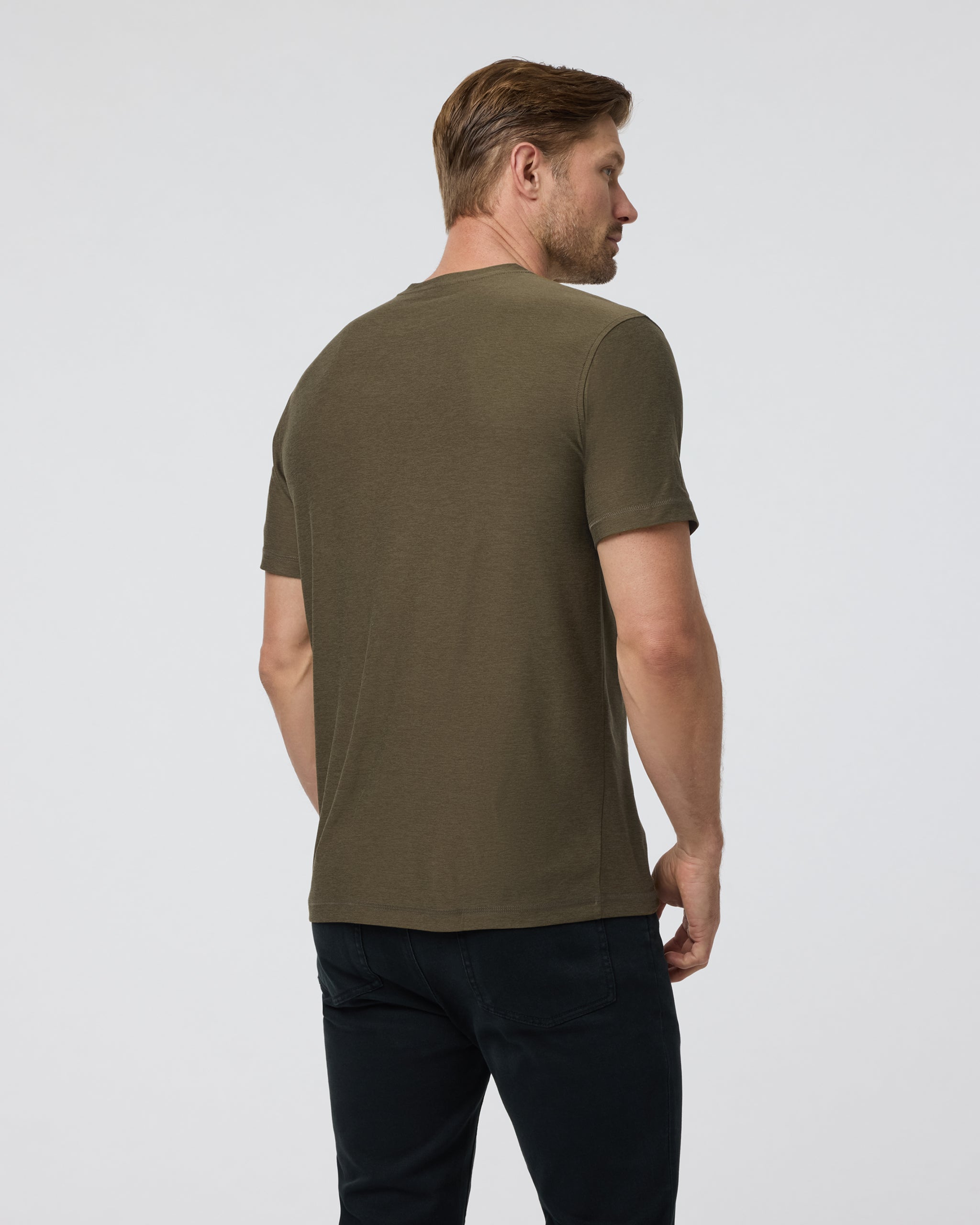 Strato Tech Tee | Moss Green Heather - Image 3