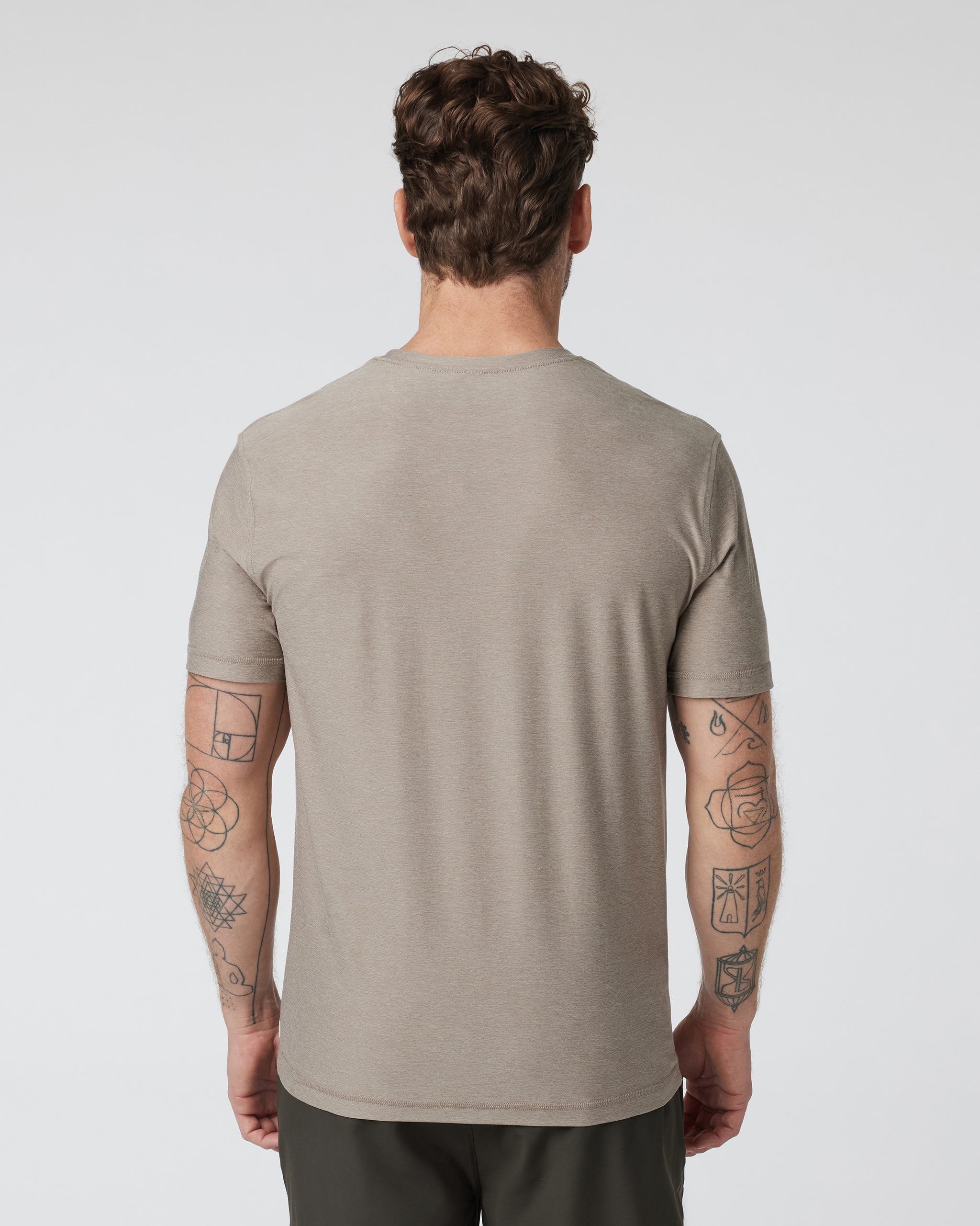 Strato Tech Tee | Mocha Heather - Image 2