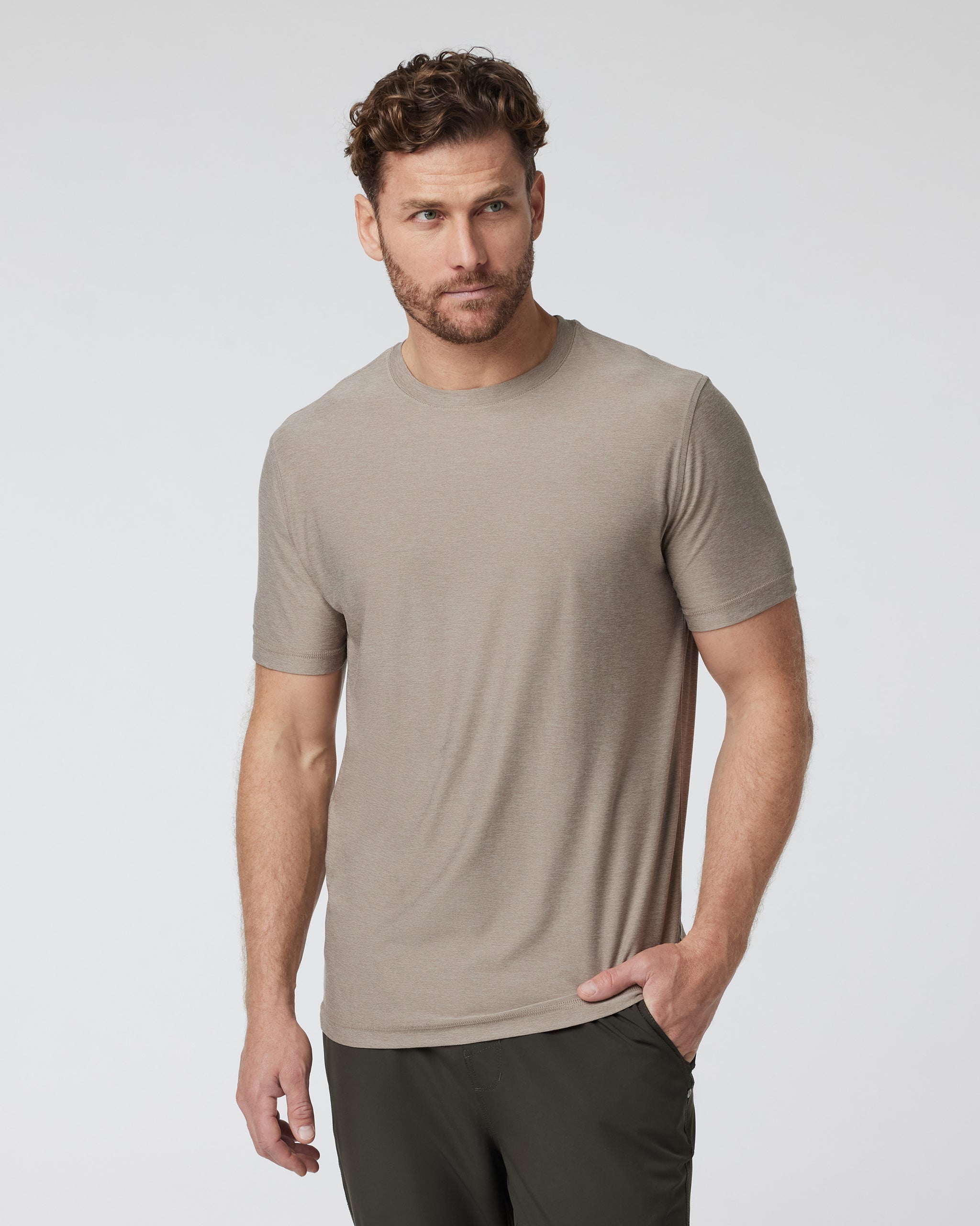 Strato Tech Tee | Mocha Heather