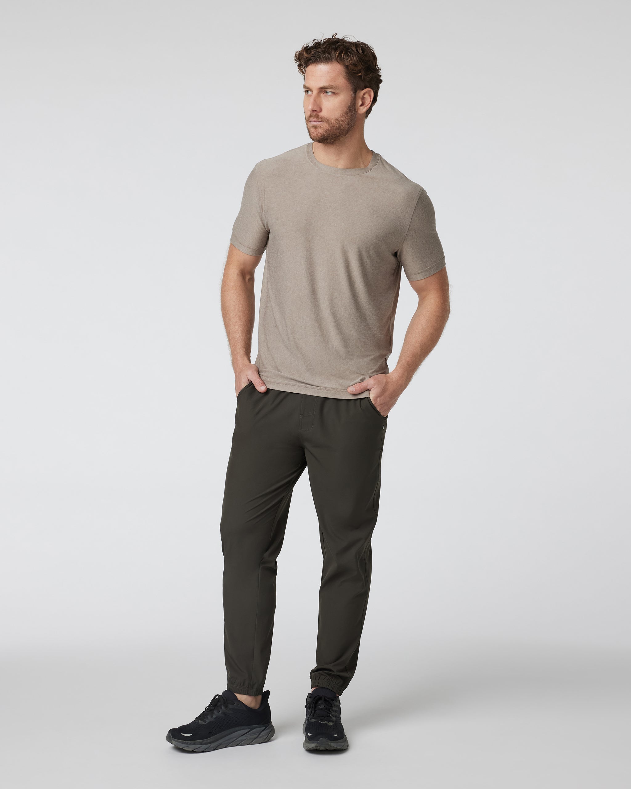 Strato Tech Tee | Mocha Heather - Image 3