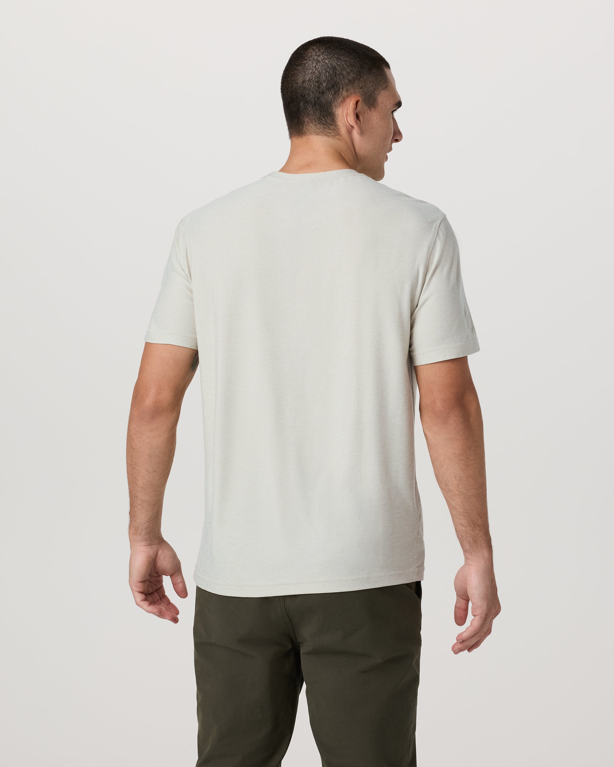 Strato Tech Tee | Mushroom Heather - Image 3