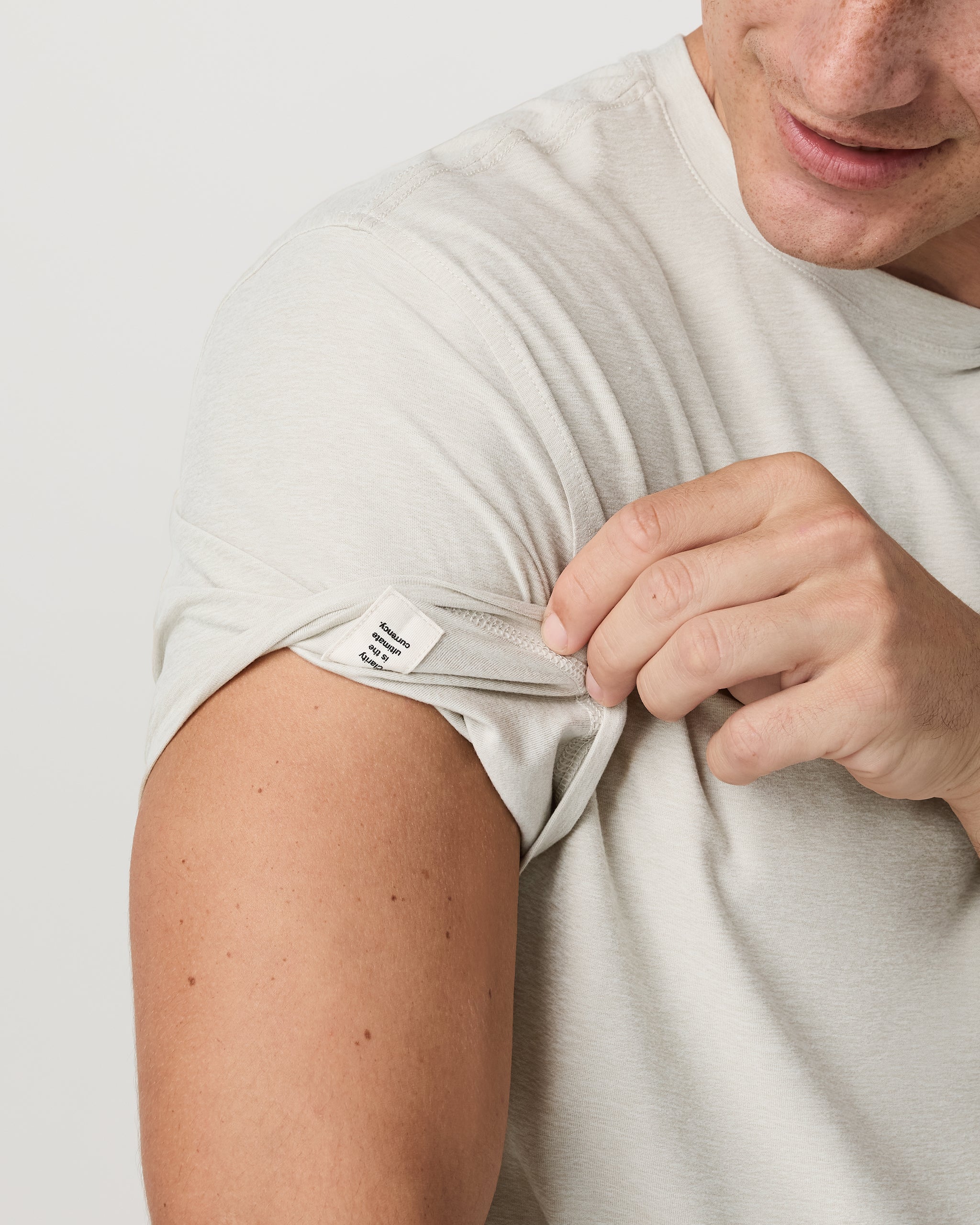 Strato Tech Tee | Mushroom Heather - Image 2