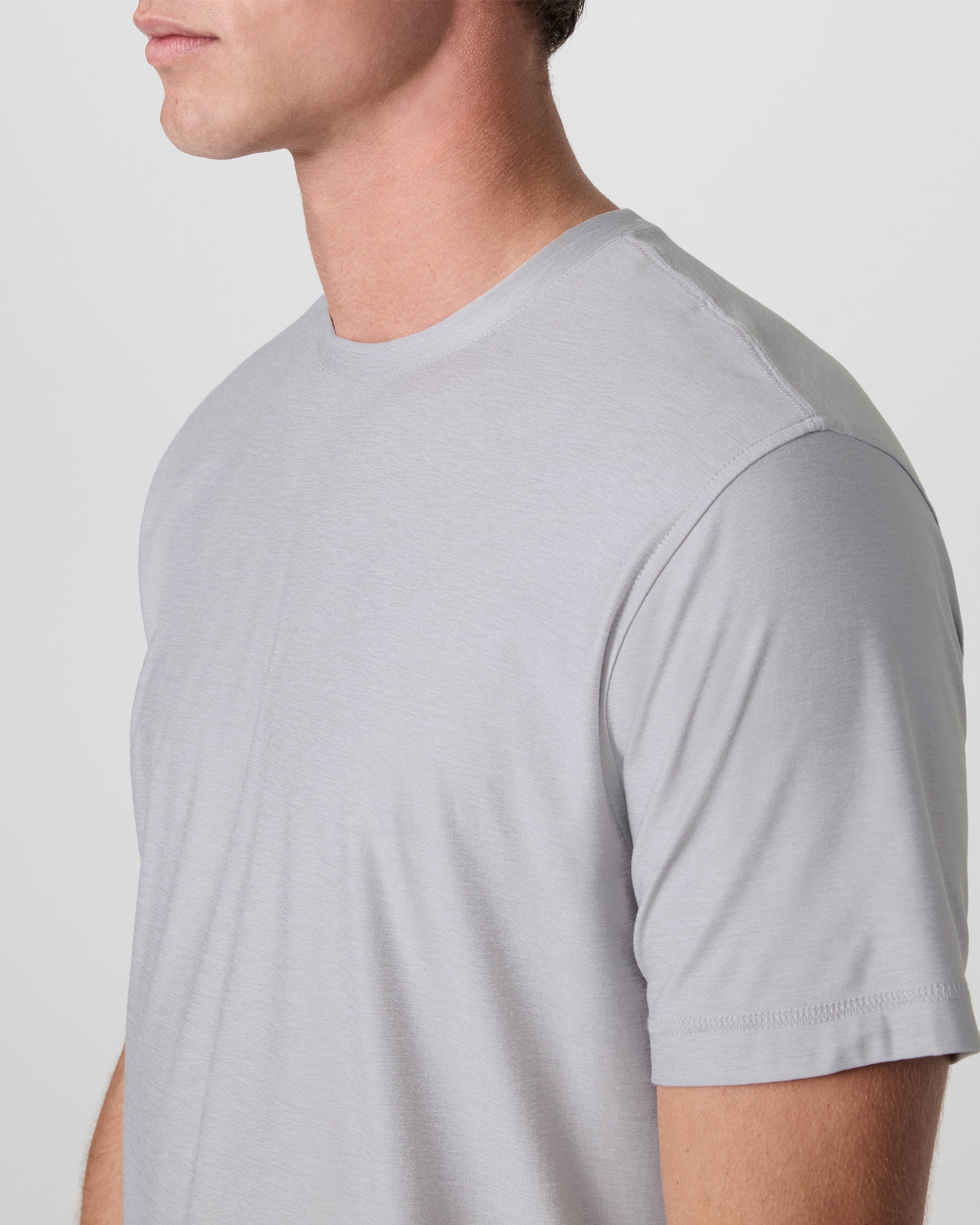 Strato Tech Tee | Platinum Heather - Image 2