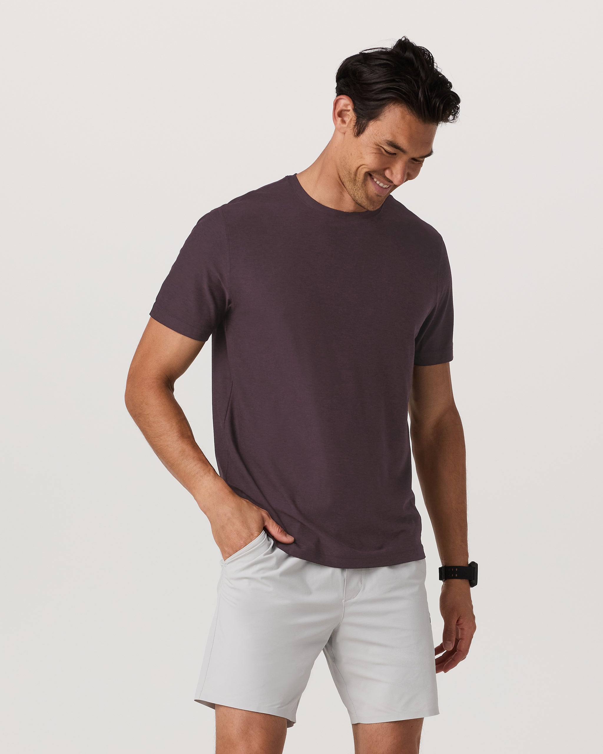 Strato Tech Tee | Raisin Heather - Image 2