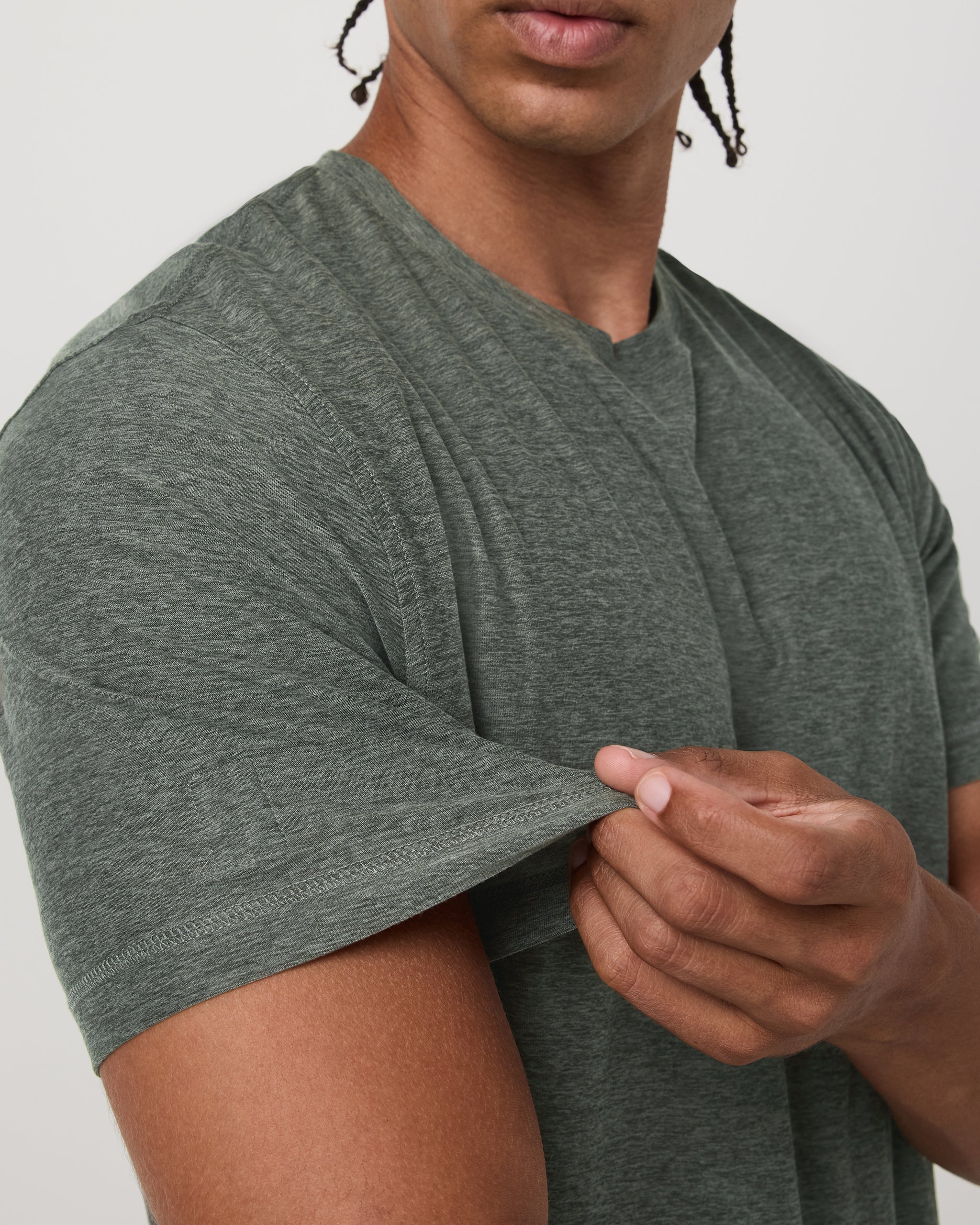 Strato Tech Tee | River Rock Heather - Image 4