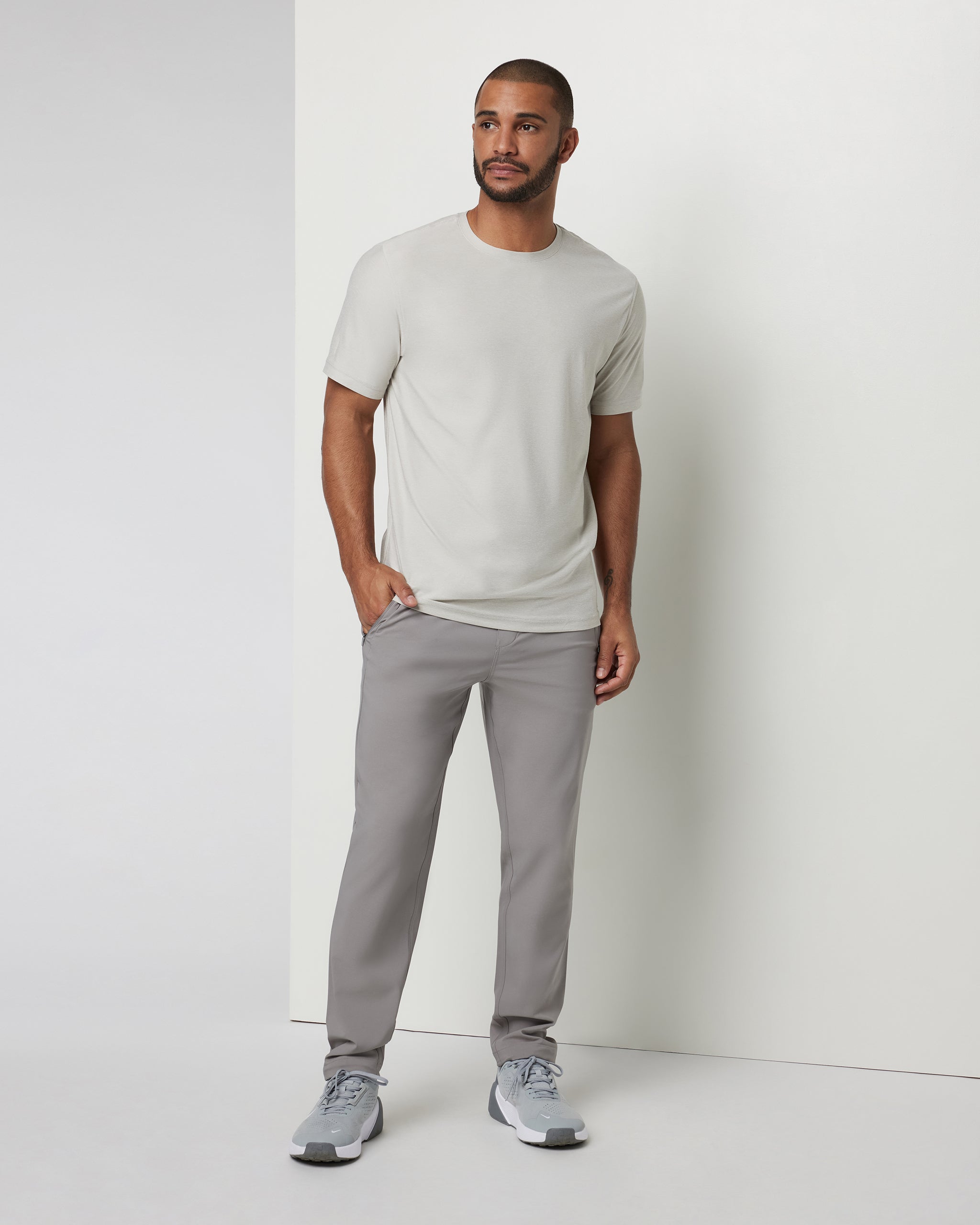 Strato Tech Tee | Salt Heather - Image 3