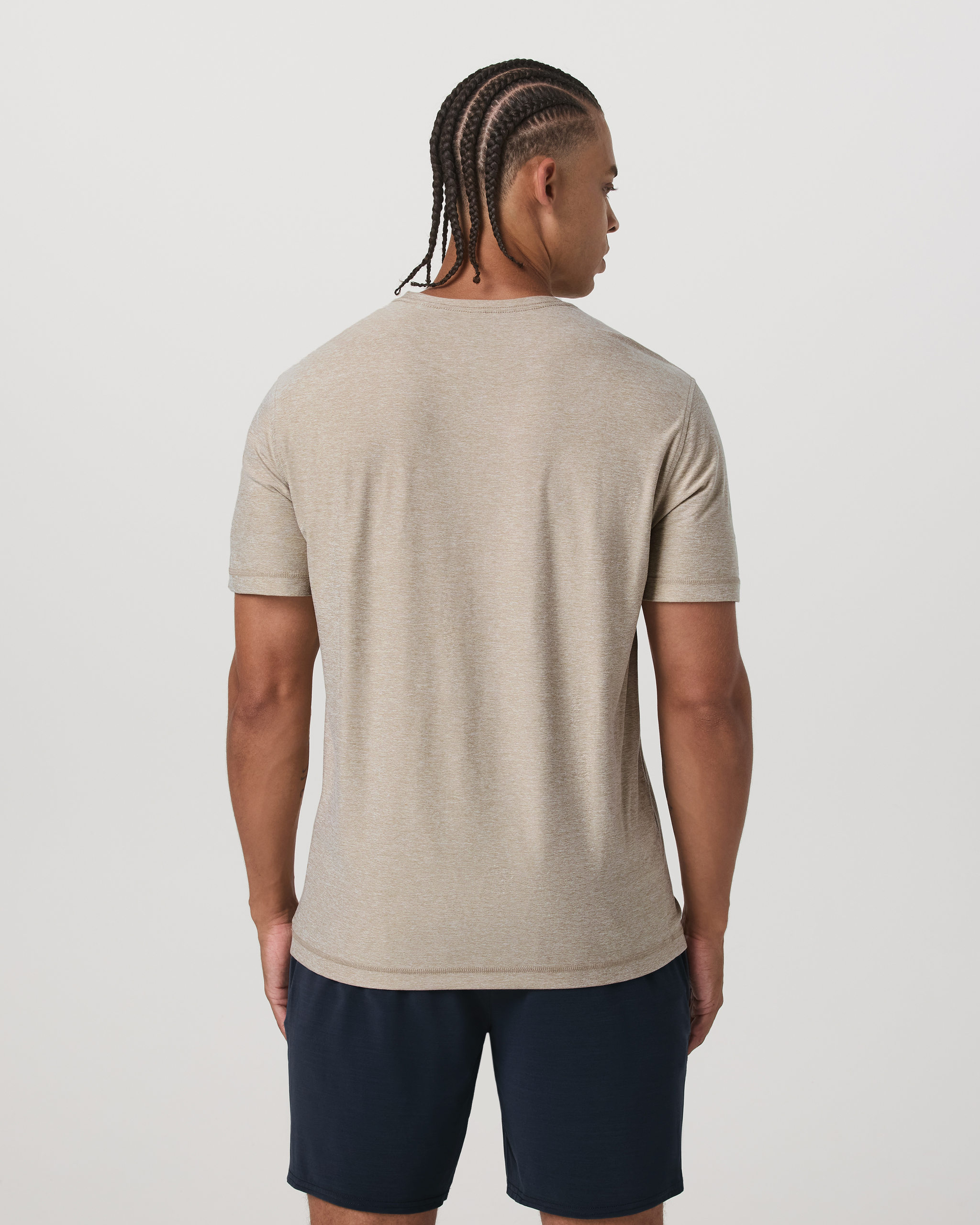 Strato Tech Tee | Truffle Heather - Image 3