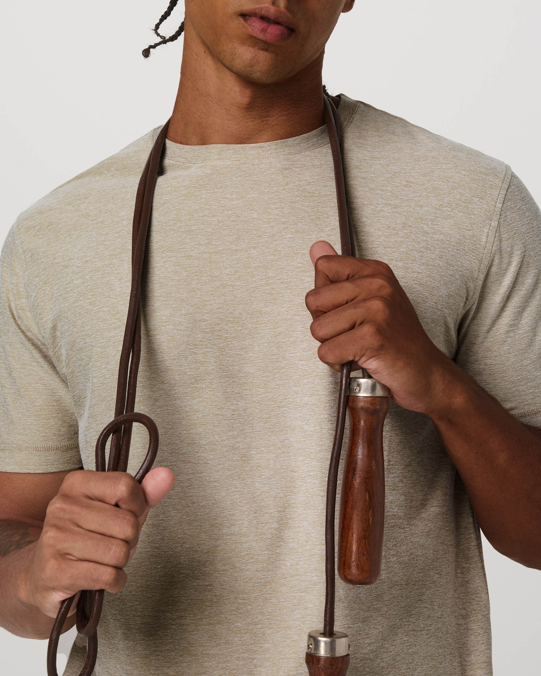 Strato Tech Tee | Truffle Heather - Image 2