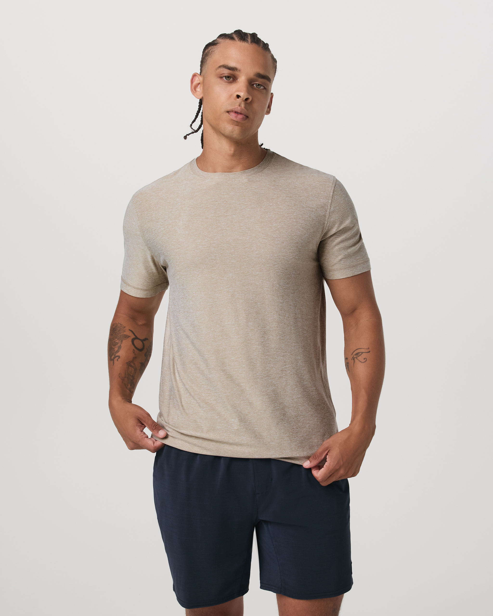 Strato Tech Tee | Truffle Heather - Image 5