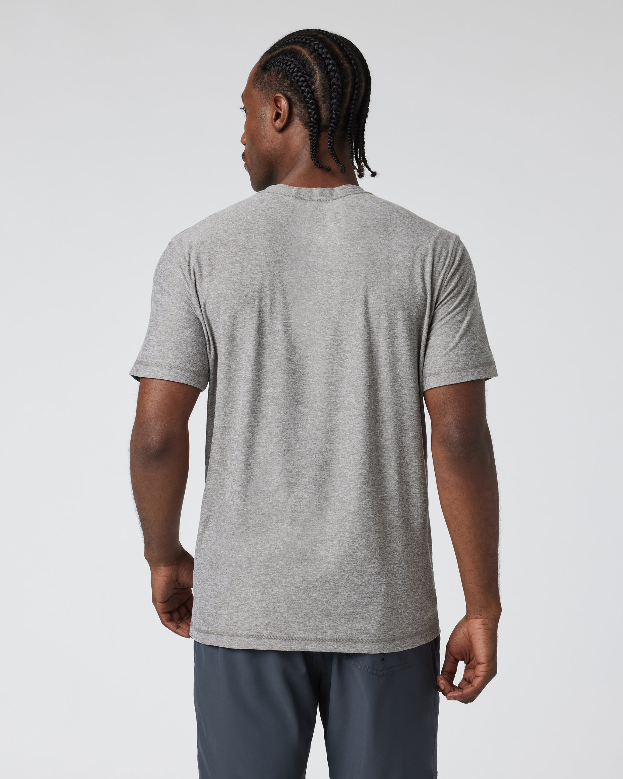 Strato Tech Tee | Heather Grey - Image 3