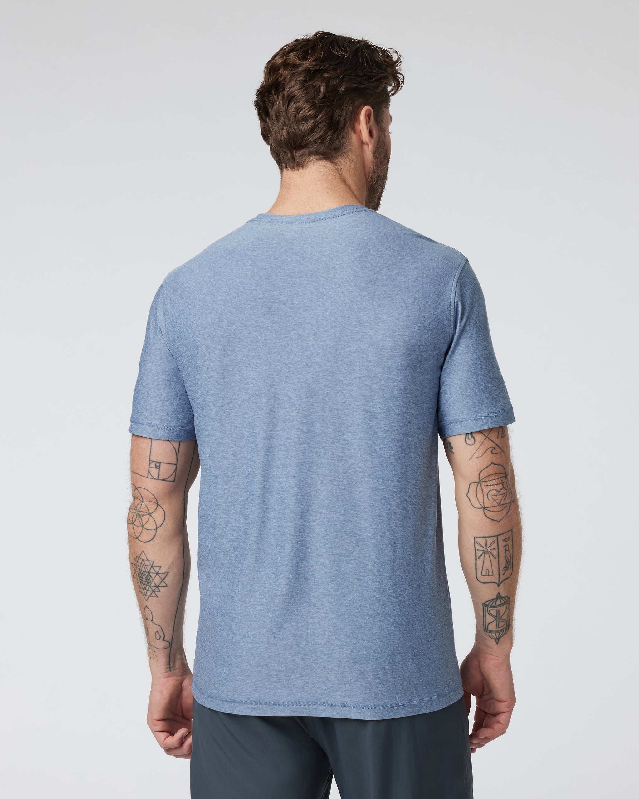 Strato Tech Tee | Chambray Heather - Image 2