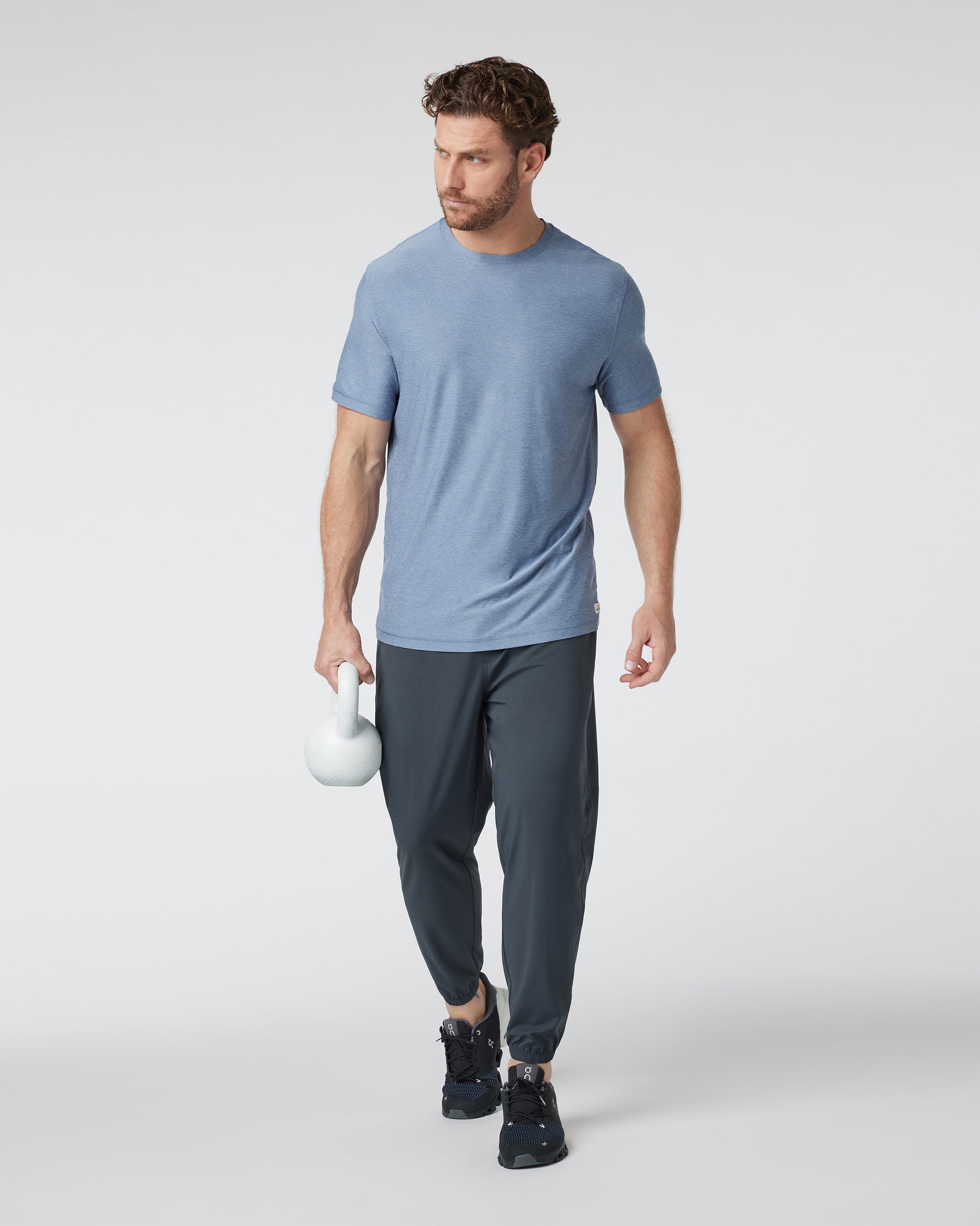 Strato Tech Tee | Chambray Heather - Image 3