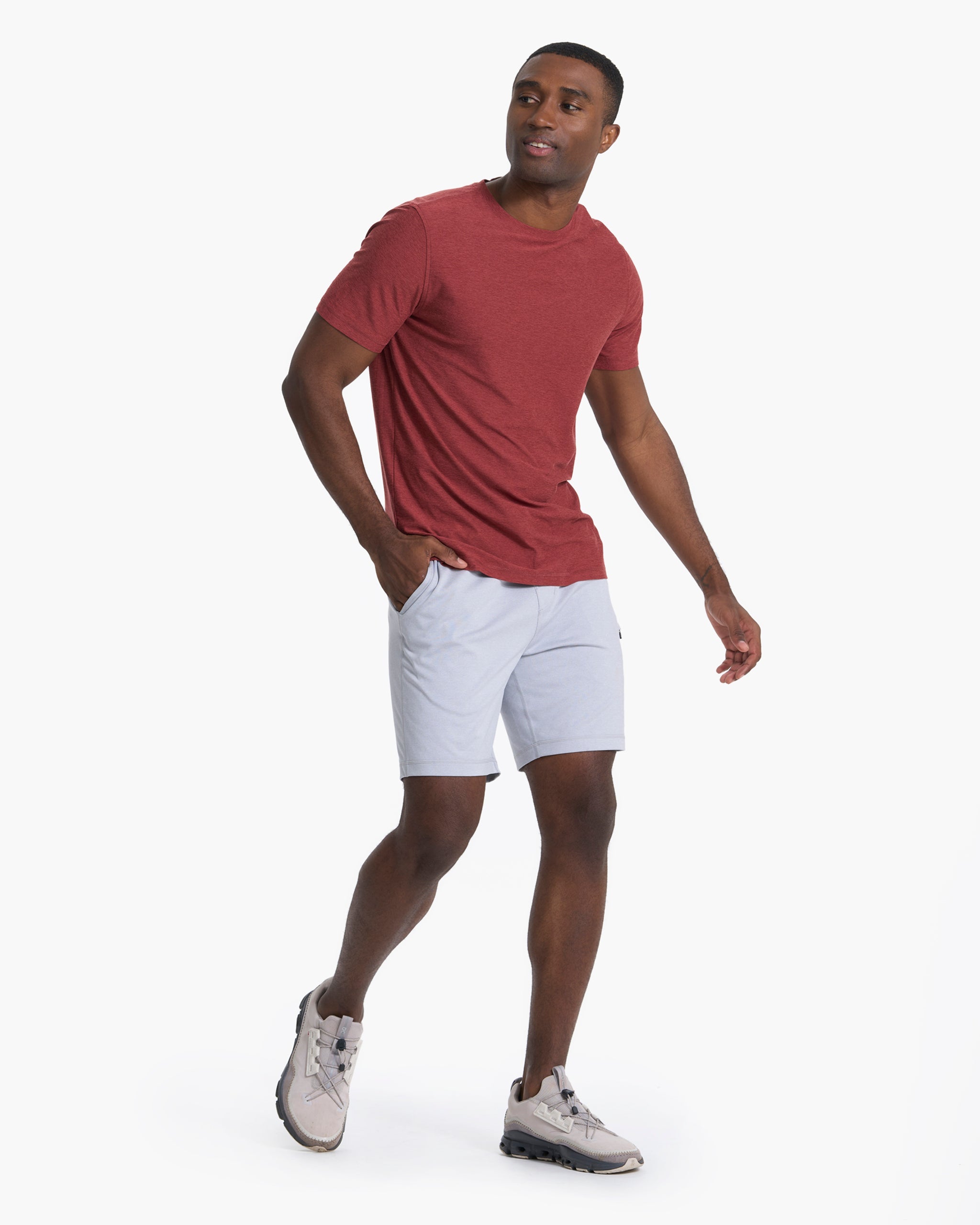 Strato Tech Tee | Currant Heather - Image 4